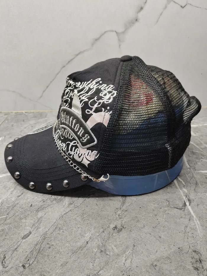 Hysteric Glamour Vintage Skulls Patches Distressed Style Cap Hat Size ONE SIZE - 4 Thumbnail