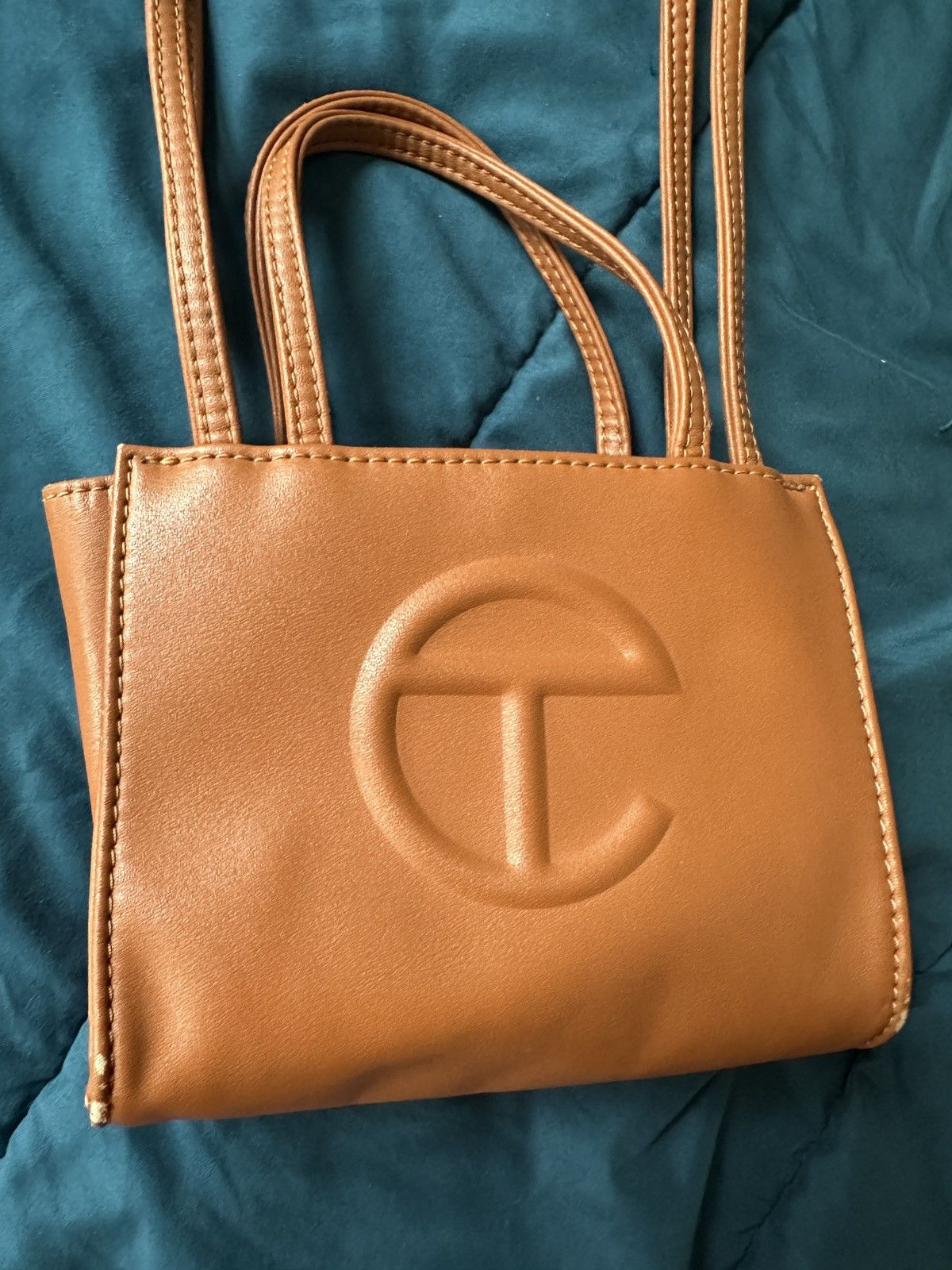 Telfar Vegan Leather Small Shopping Bag Tan Size ONE SIZE - 2 Thumbnail