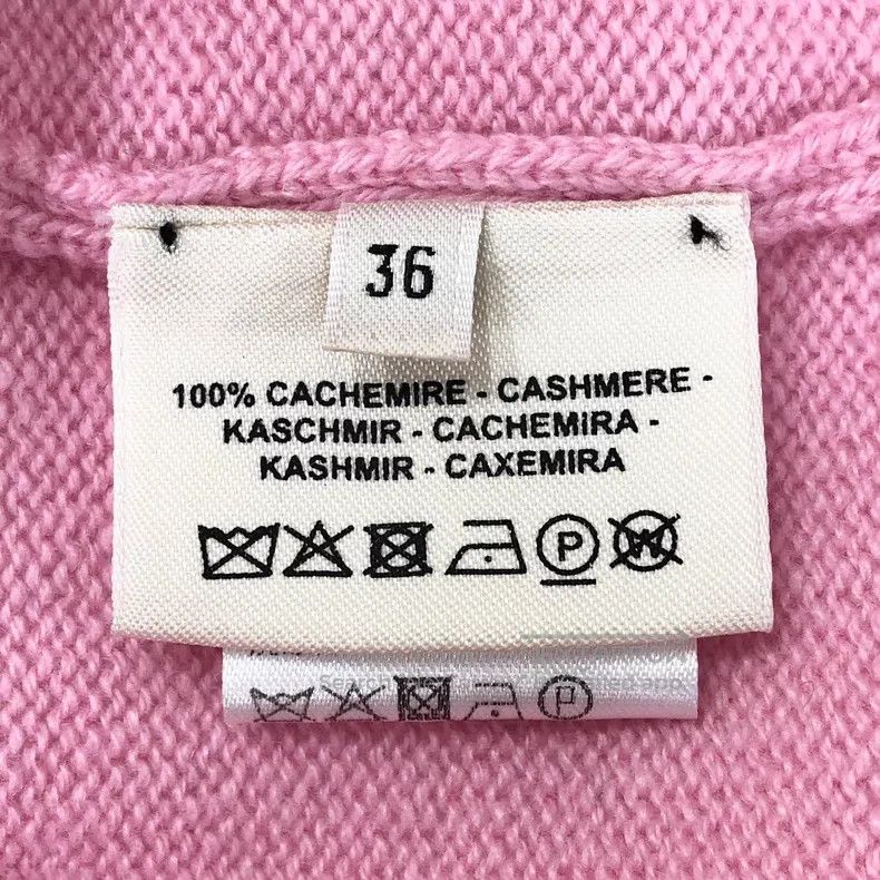 Hermes Hermes Pink Cashmere Short Sleeve Shirt Size XS / US 0-2 / IT 36-38 - 4 Thumbnail