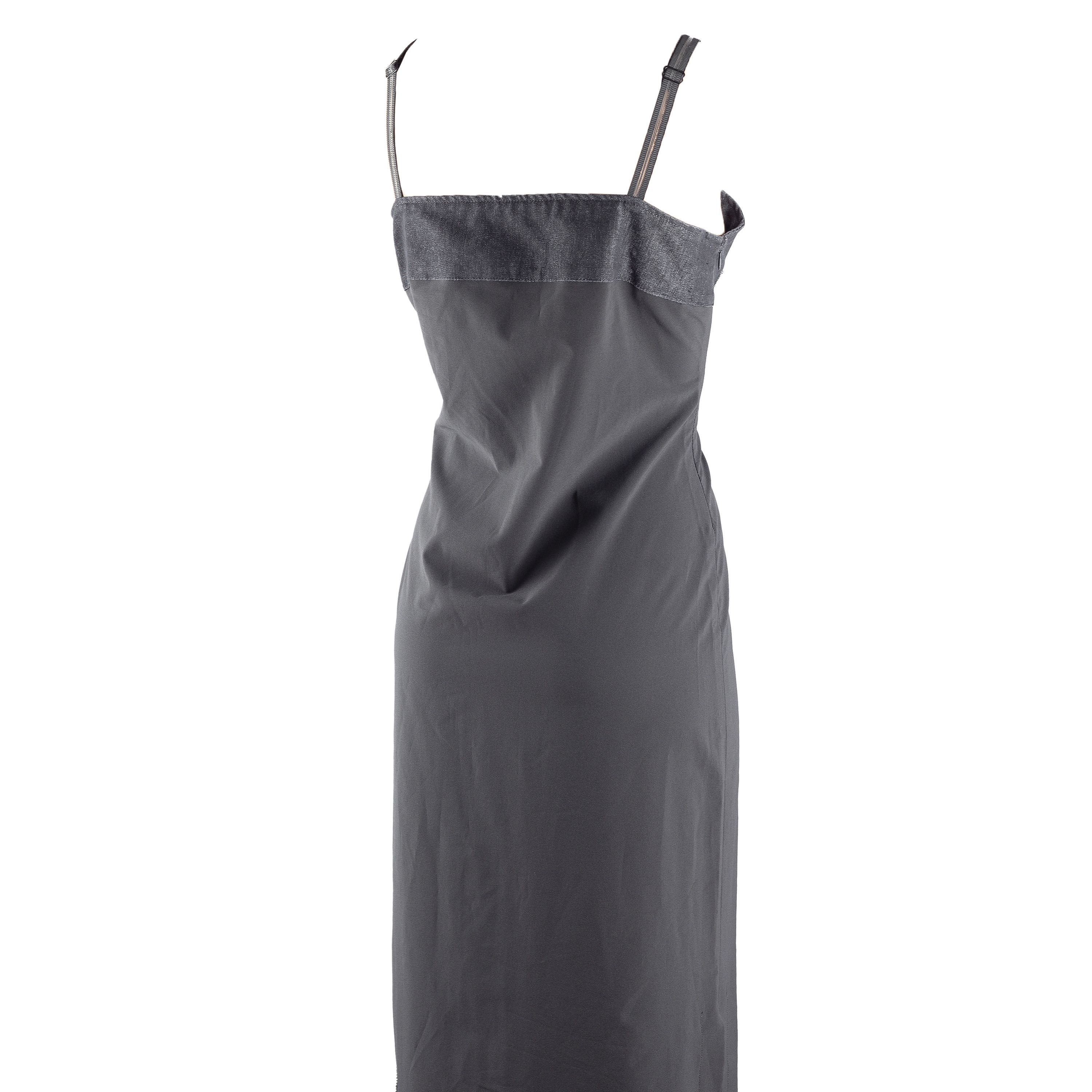 Cop Copine Cop Copine Vintage Black Maxi Dress (M) Size M / US 6-8 / IT 42-44 - 3 Thumbnail