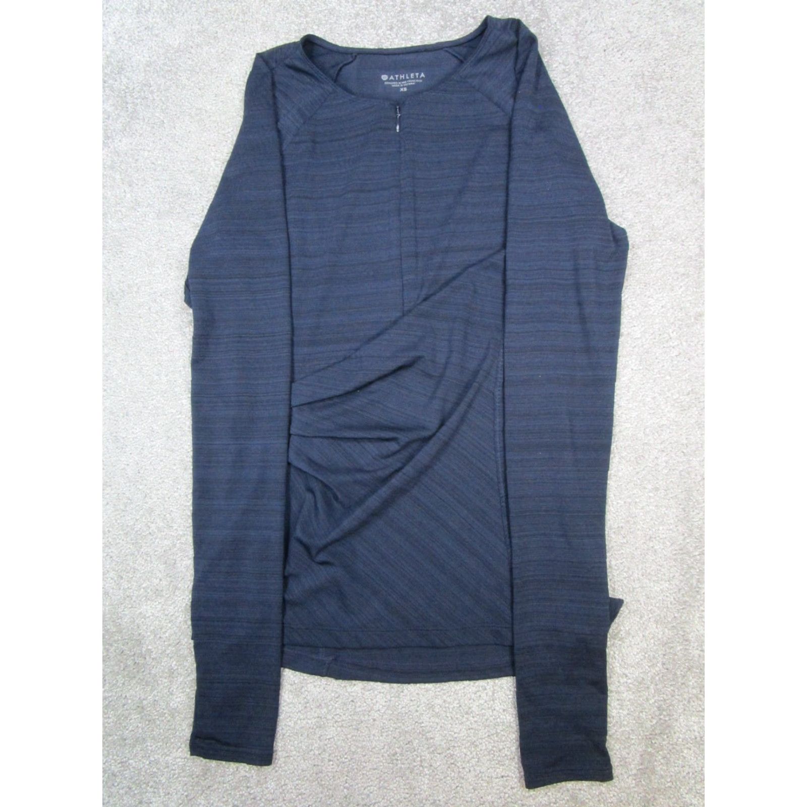 Athleta Athleta Womens XS Blue Running Half Zip Sweater Jacket - Athletic Activewear Size XS / US 0-2 / IT 36-38 - 2 Thumbnail