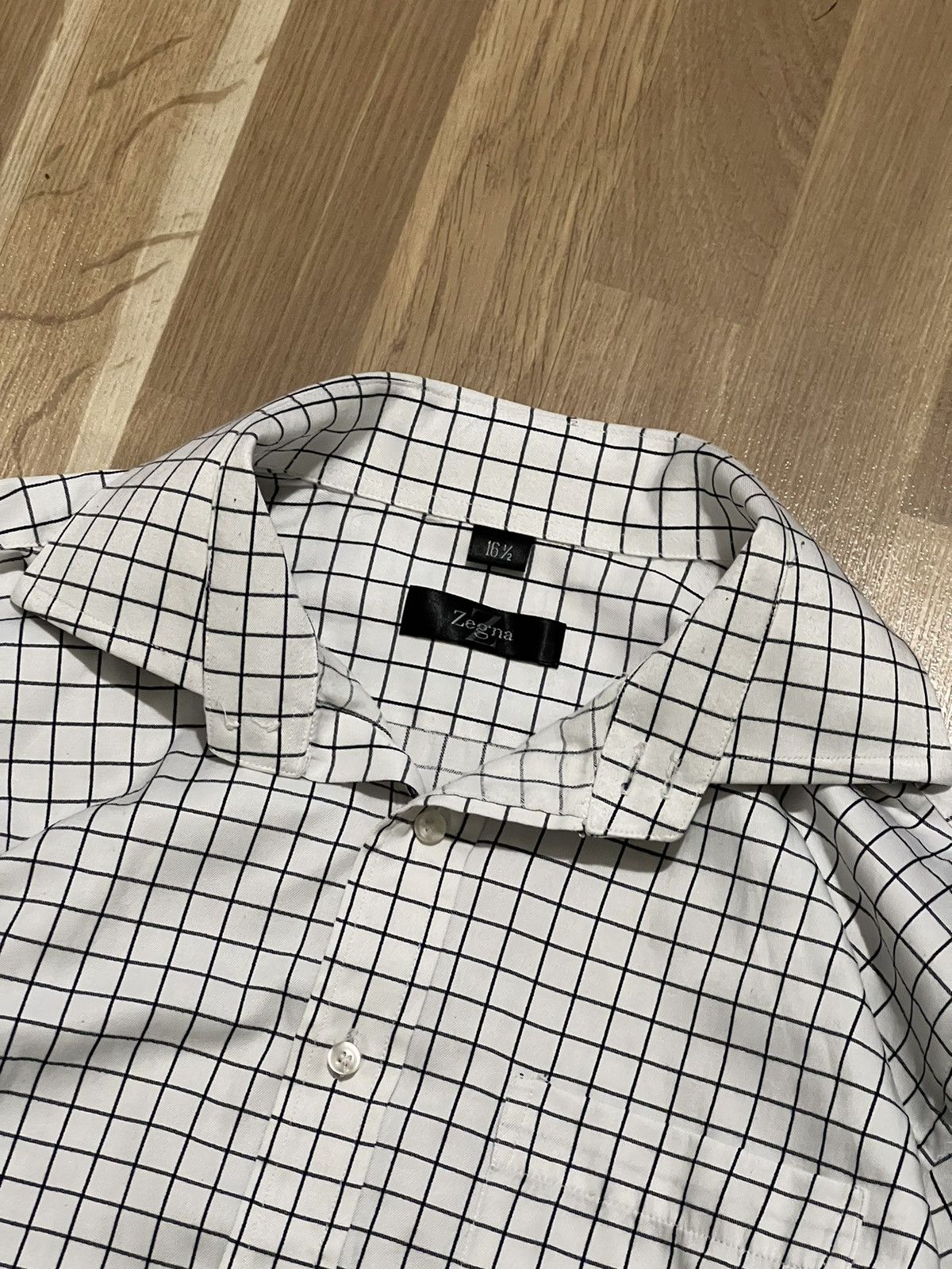Ermenegildo Zegna × Vintage zegna ermenegildo vintage shirts white luxury Size US L / EU 52-54 / 3 - 4 Thumbnail