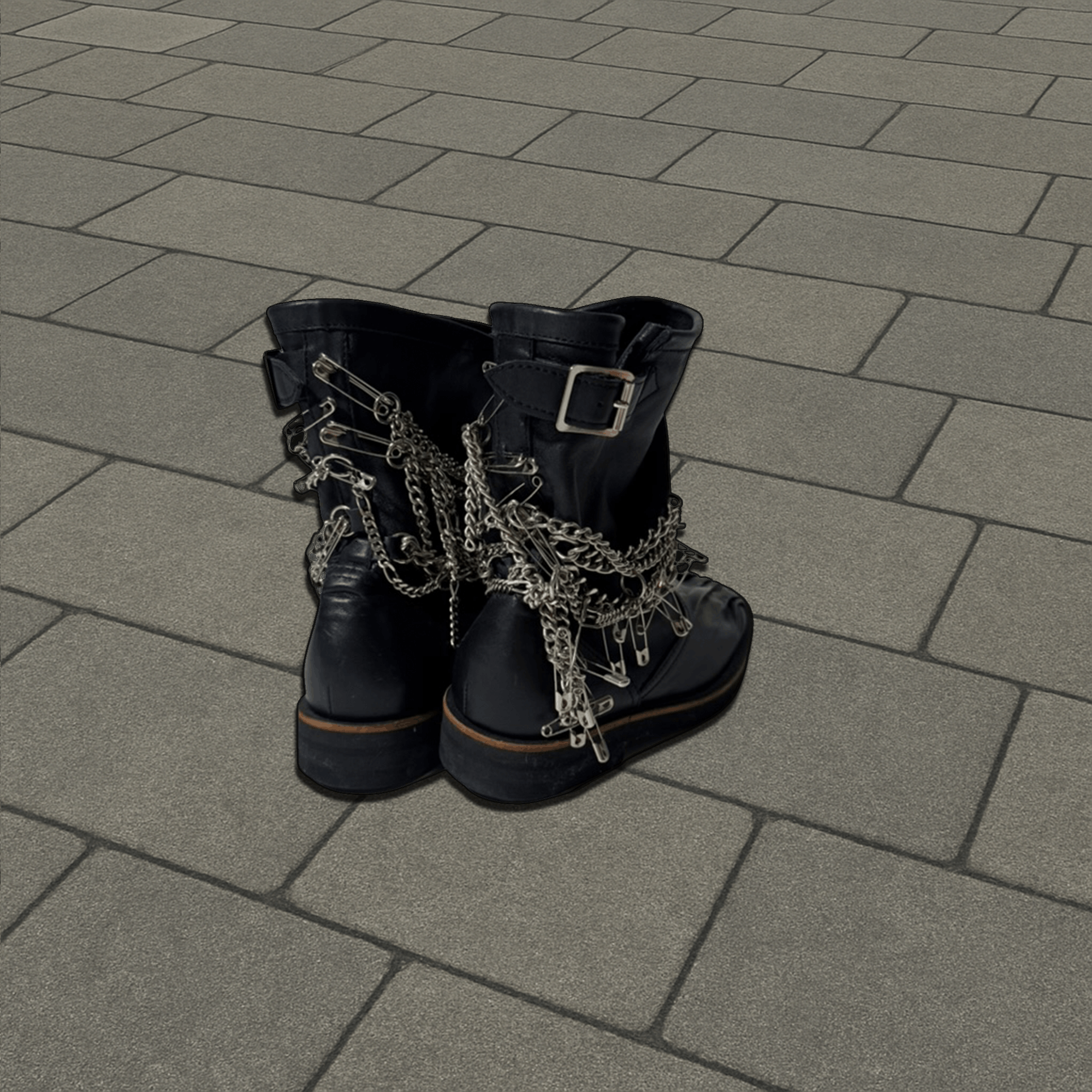 Comme des Garcons AW06 Comme Des Garçons Safety Pin Biker Boots Size US 6 / IT 36 - 5 Thumbnail