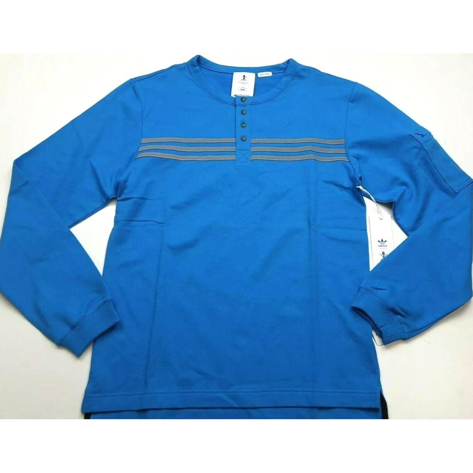 Adidas Adidas Opening Ceremony Henley Pullover Pool Blue S Mens Authentic 2012 Olympics Size US S / EU 44-46 / 1 - 2 Thumbnail