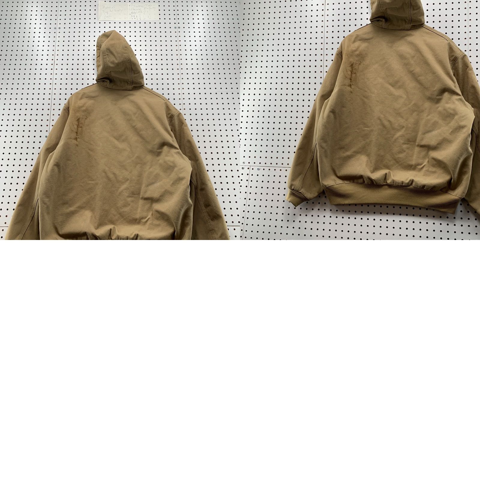 Carhartt VINTAGE Carhartt Jacket Mens Large Brown Duck Canvas Workwear Hooded Lined Size US L / EU 52-54 / 3 - 9 Thumbnail