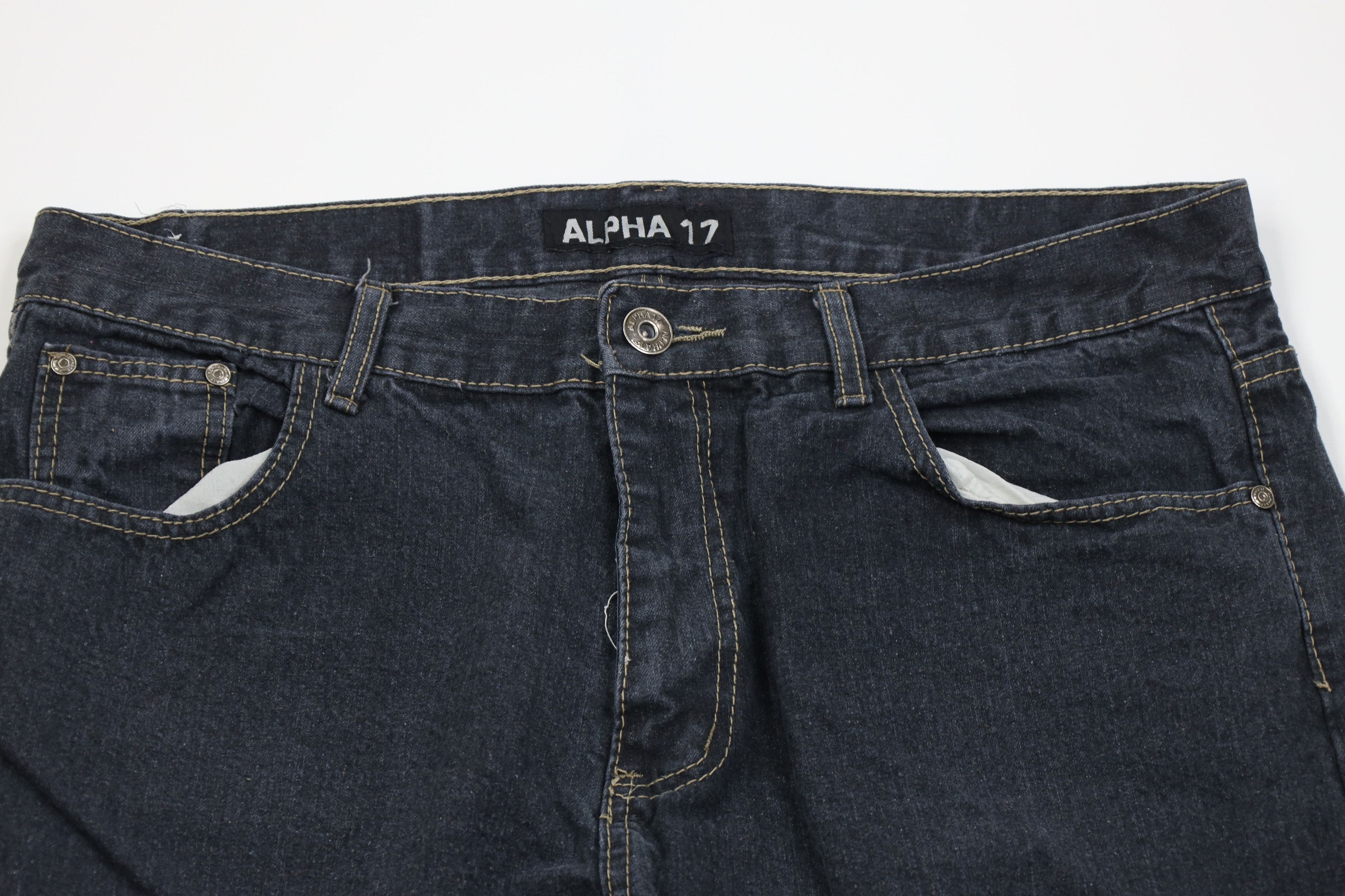 Vintage Vintage 90s Y2K Streetwear Straight Leg Denim Jeans Black Size US 38 / EU 54 - 2 Thumbnail