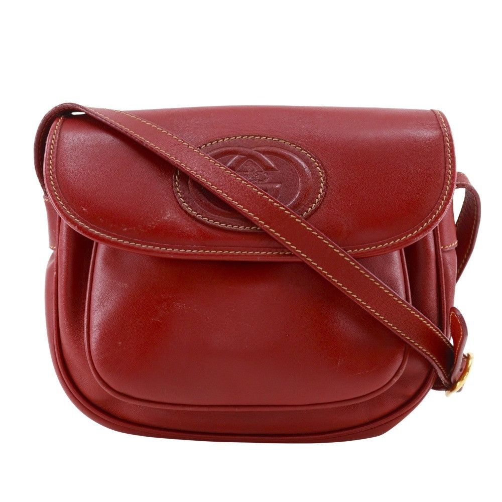 Gucci Gucci Gucci Interlocking G Calf Shoulder Bag Leather Shoulder Bag 001.904.1059 DUTY FREE for USA Size ONE SIZE - 1 Thumbnail