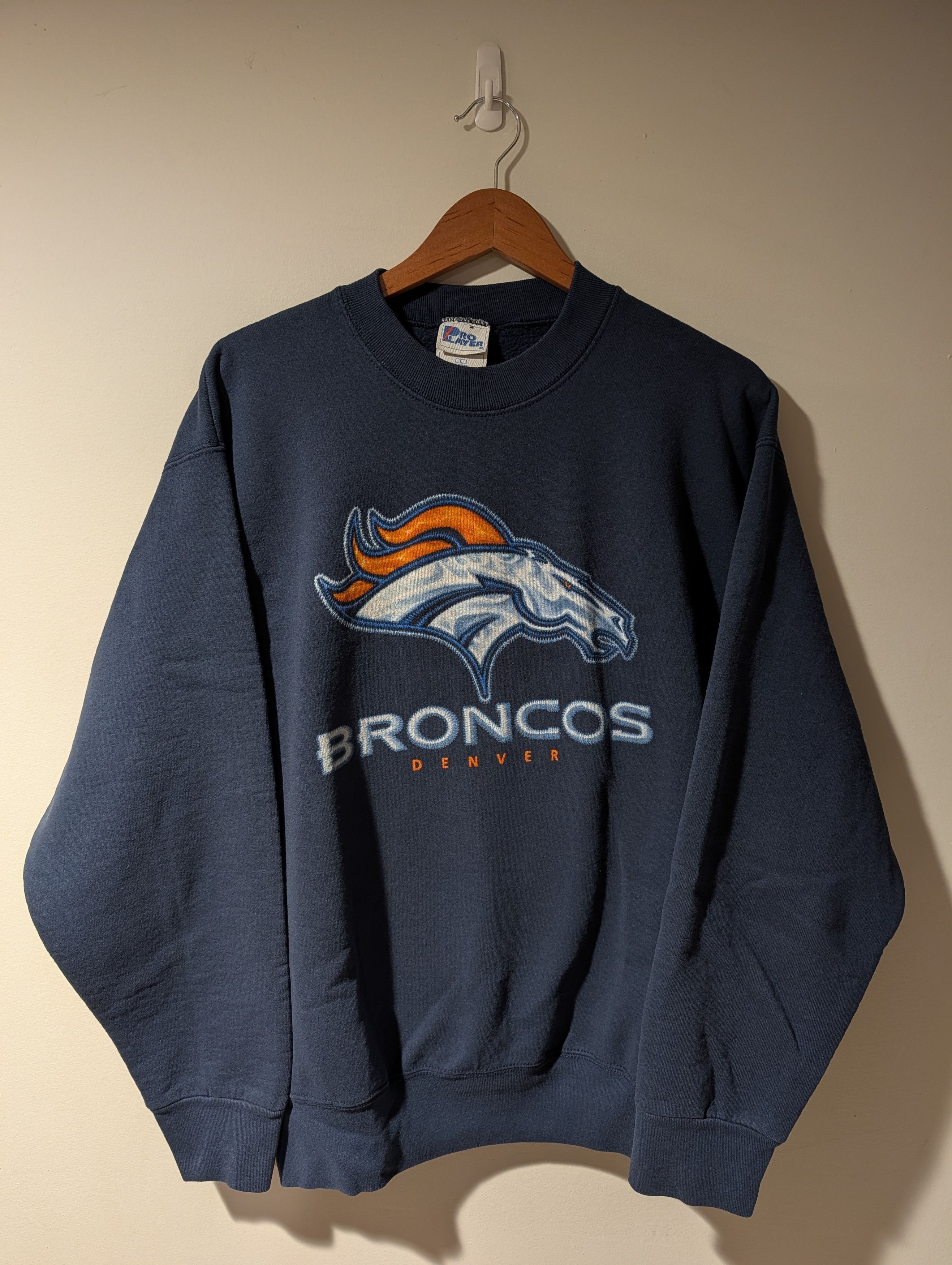 NFL Vintage 90s Pro Player Denver Broncos NFL Sweatshirt Size US L / EU 52-54 / 3 - 1 Thumbnail
