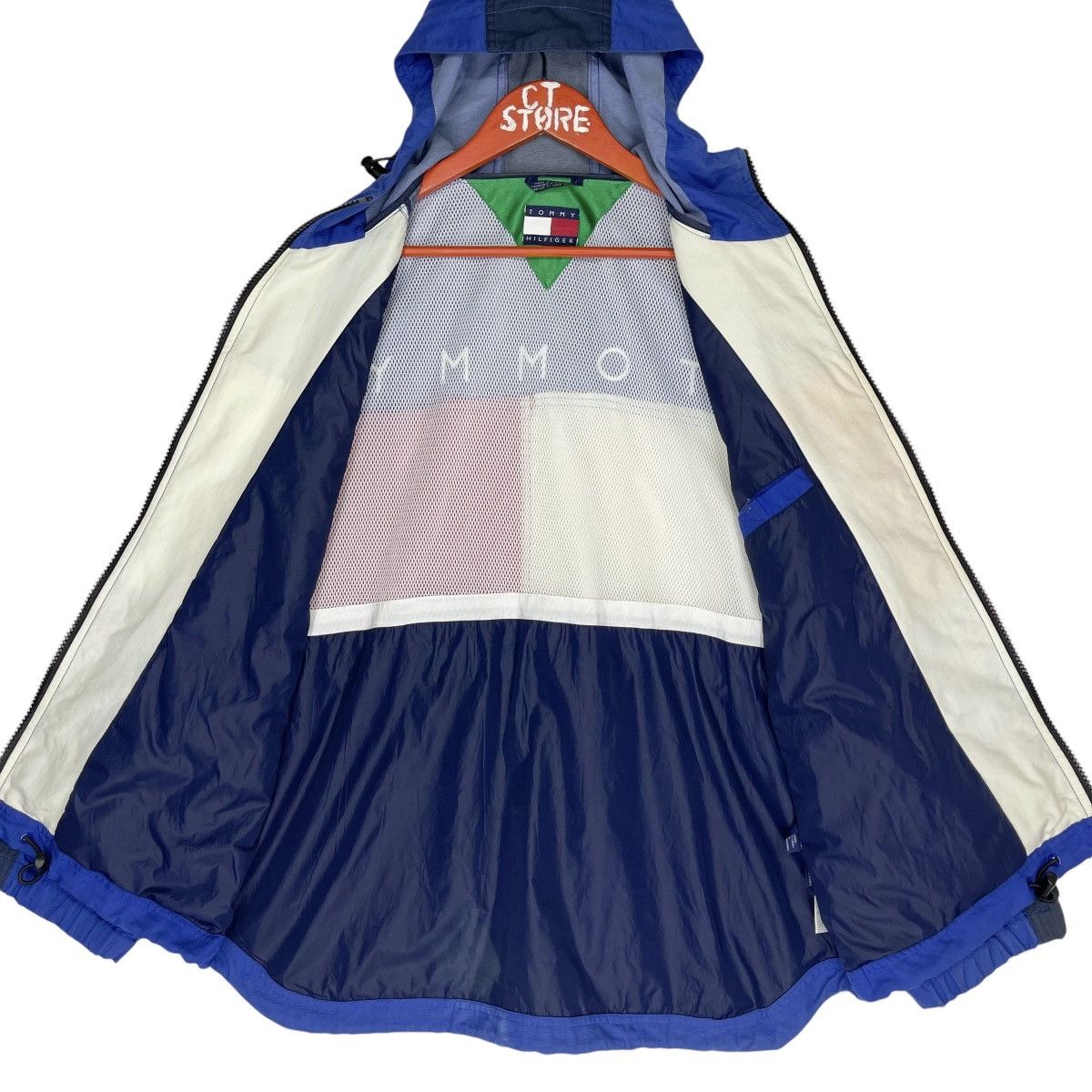 Tommy Hilfiger × Vintage Vintage Tommy Hilfiger Zipper Hoodie Jacket Blue Size US M / EU 48-50 / 2 - 3 Thumbnail