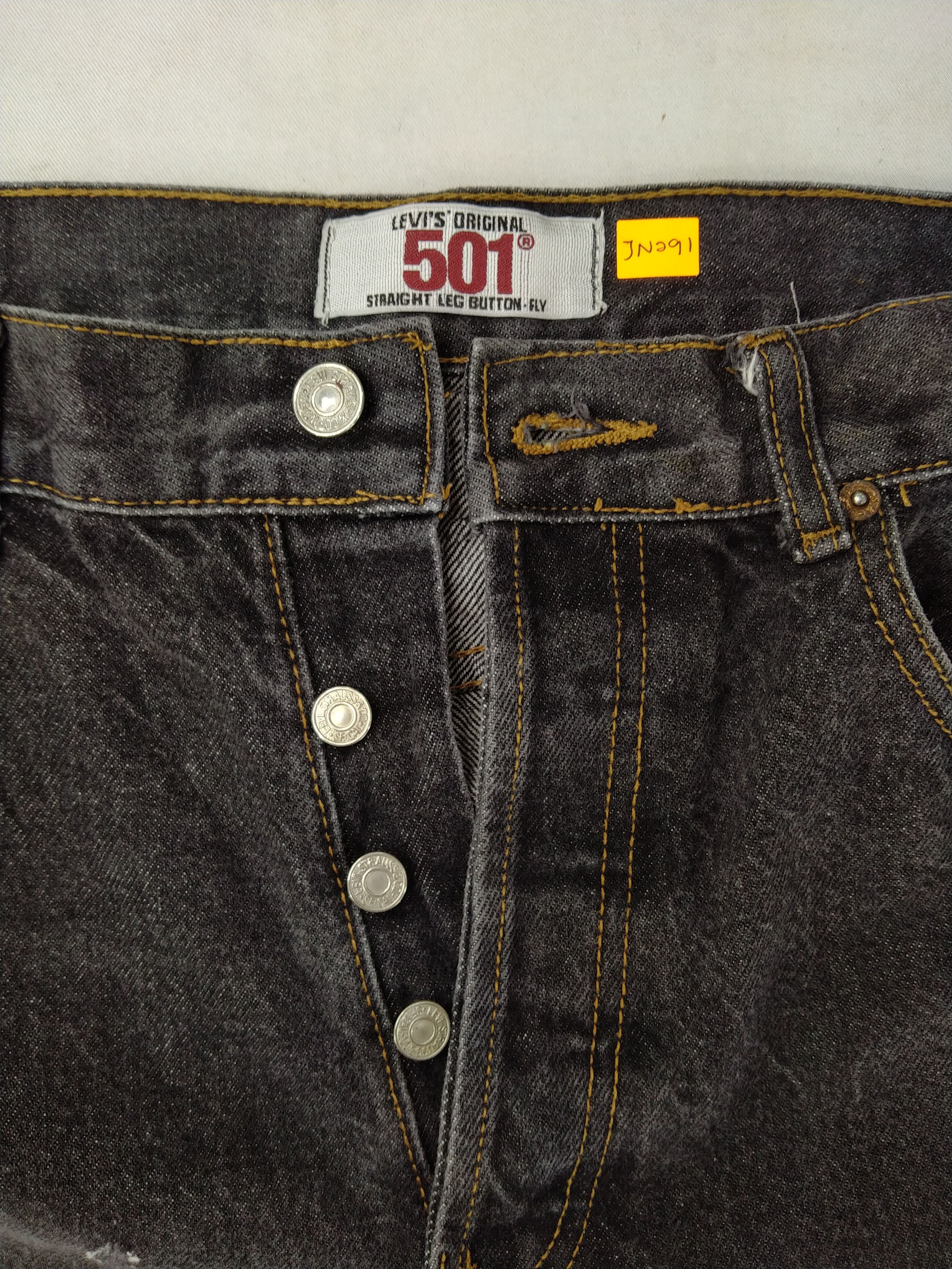 Levi's Vintage Levi's 501 Black USA 39x30.5 Denim -JN291 Size US 39 - 7 Thumbnail