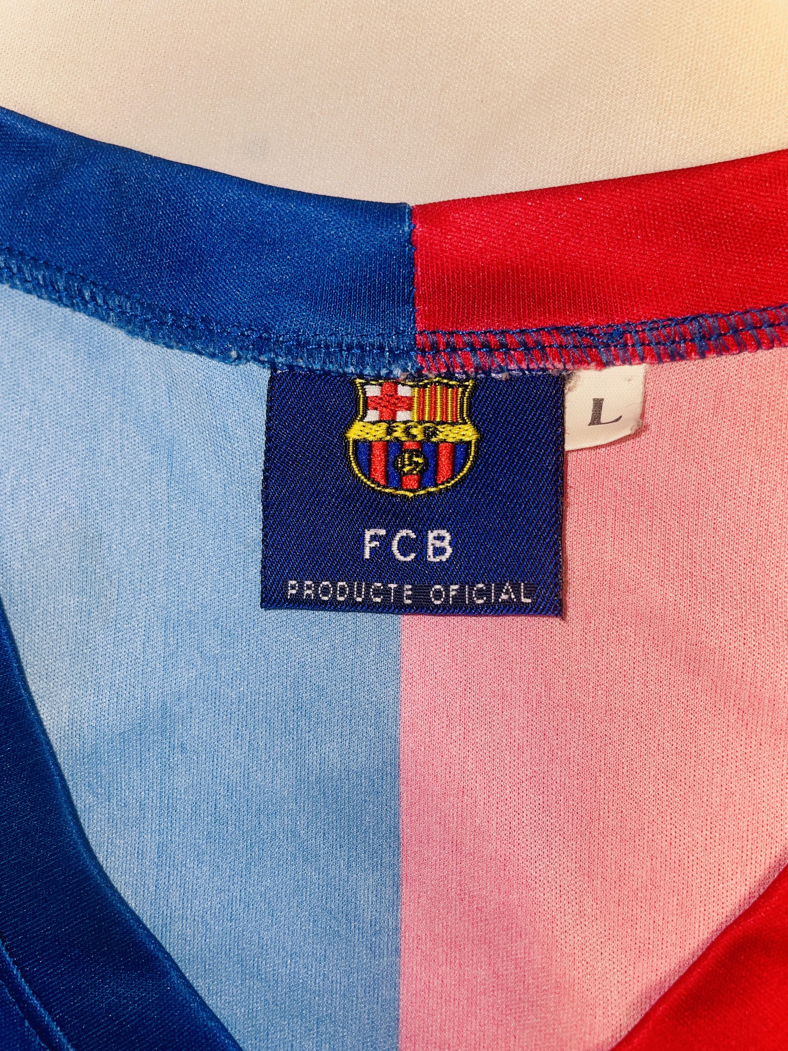 Custo Barcelona Vintage FC Barcelona Trikot – Größe L – Blau-Rot Size US L / EU 52-54 / 3 - 2 Thumbnail