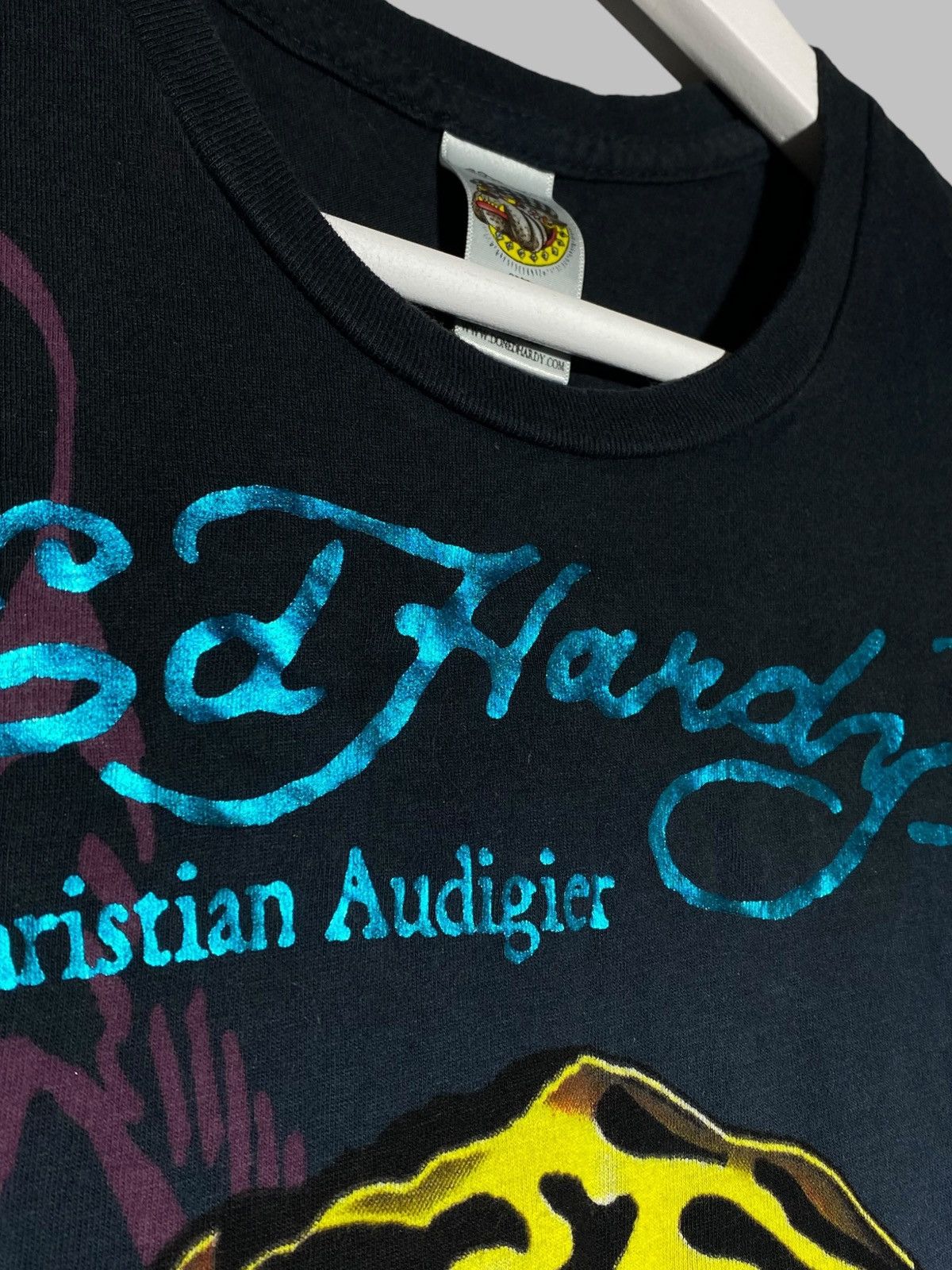 Ed Hardy 🔥 Y2K ED HARDY TIGER TEE TATTOO GRAPHIC CHRISTIAN AUDIGIER Size XS / US 0-2 / IT 36-38 - 5 Thumbnail