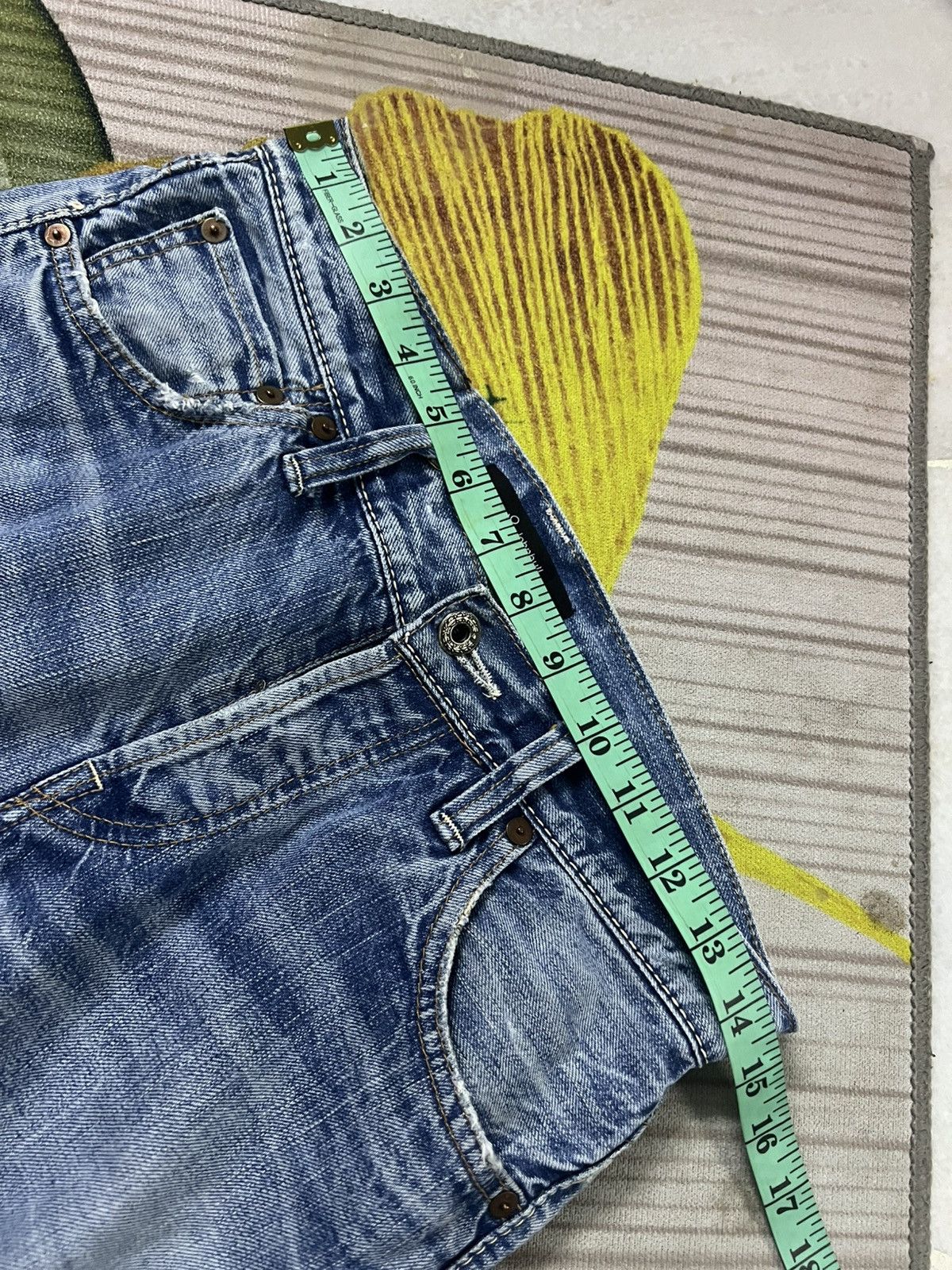Japanese Brand 💥Vintage Johnbull Selvedge Faded Jean Size US 29 - 3 Thumbnail