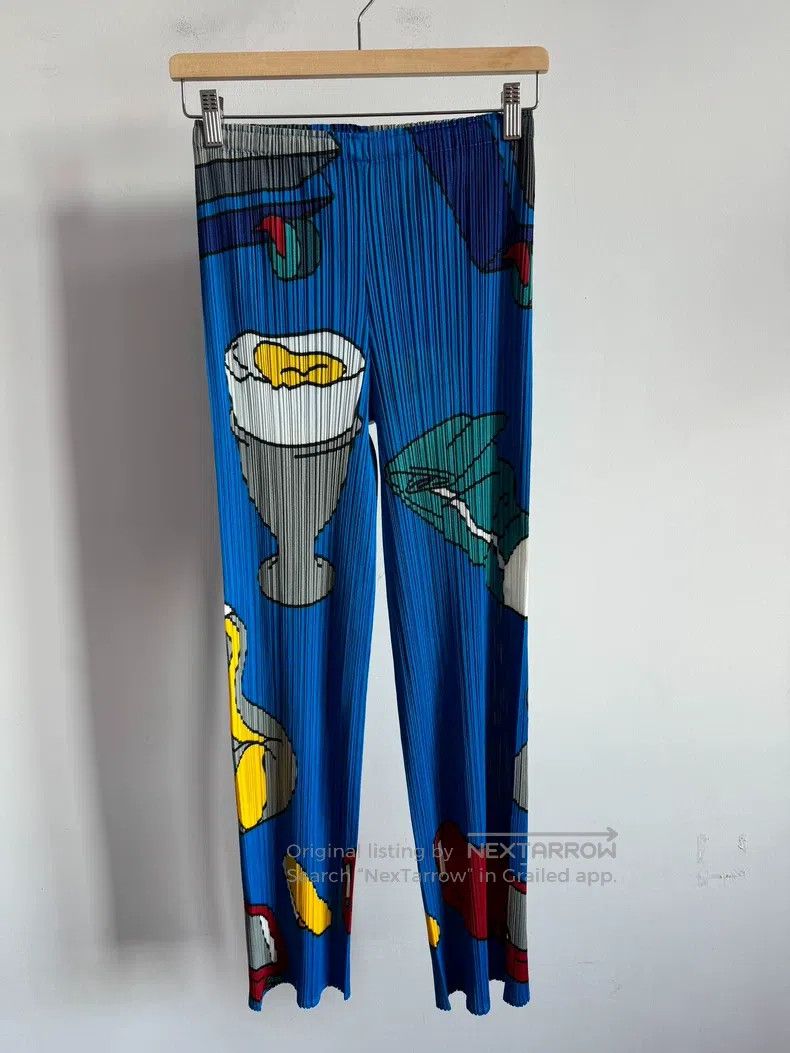Issey Miyake Issey Miyake size:3 Blue Pants Size 23" - 1 Thumbnail