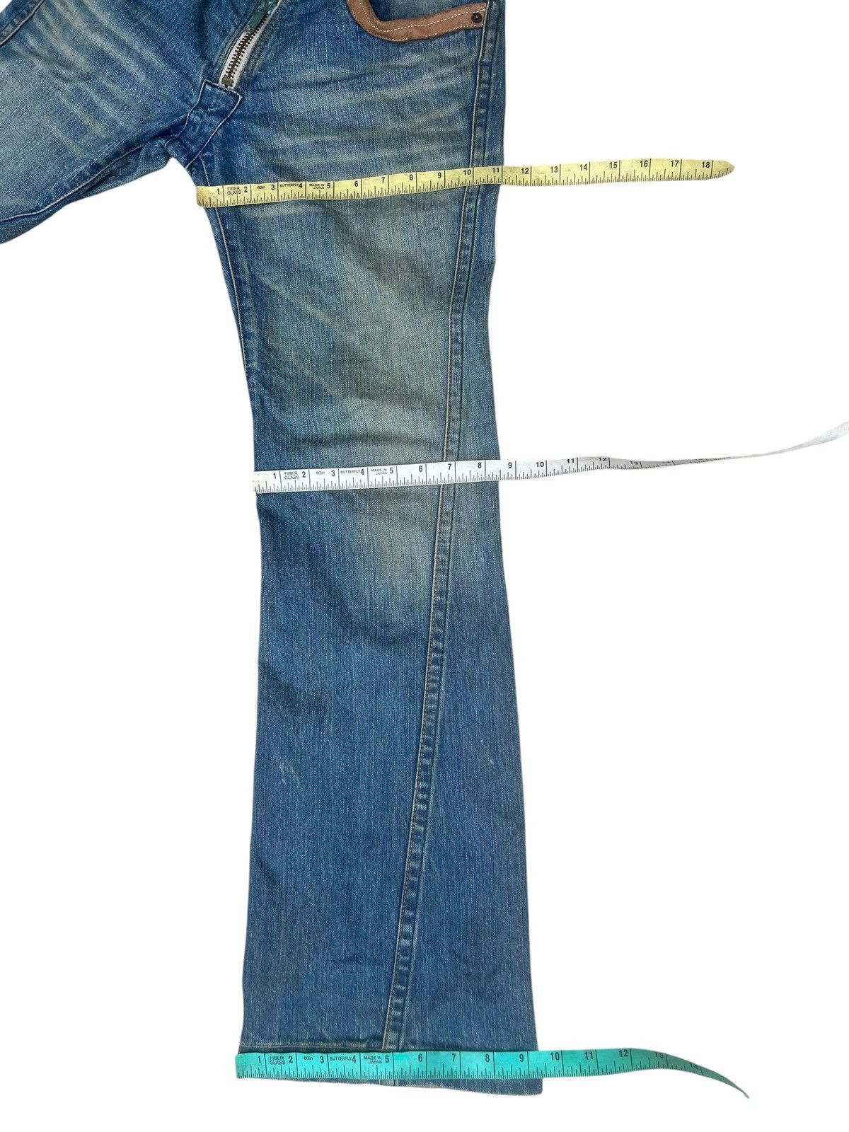 BUFFALO BOBS Vintage Buffalo Jeans Distress Dirty Mud Denim Bootcut Jeans Size US 31 - 3 Thumbnail