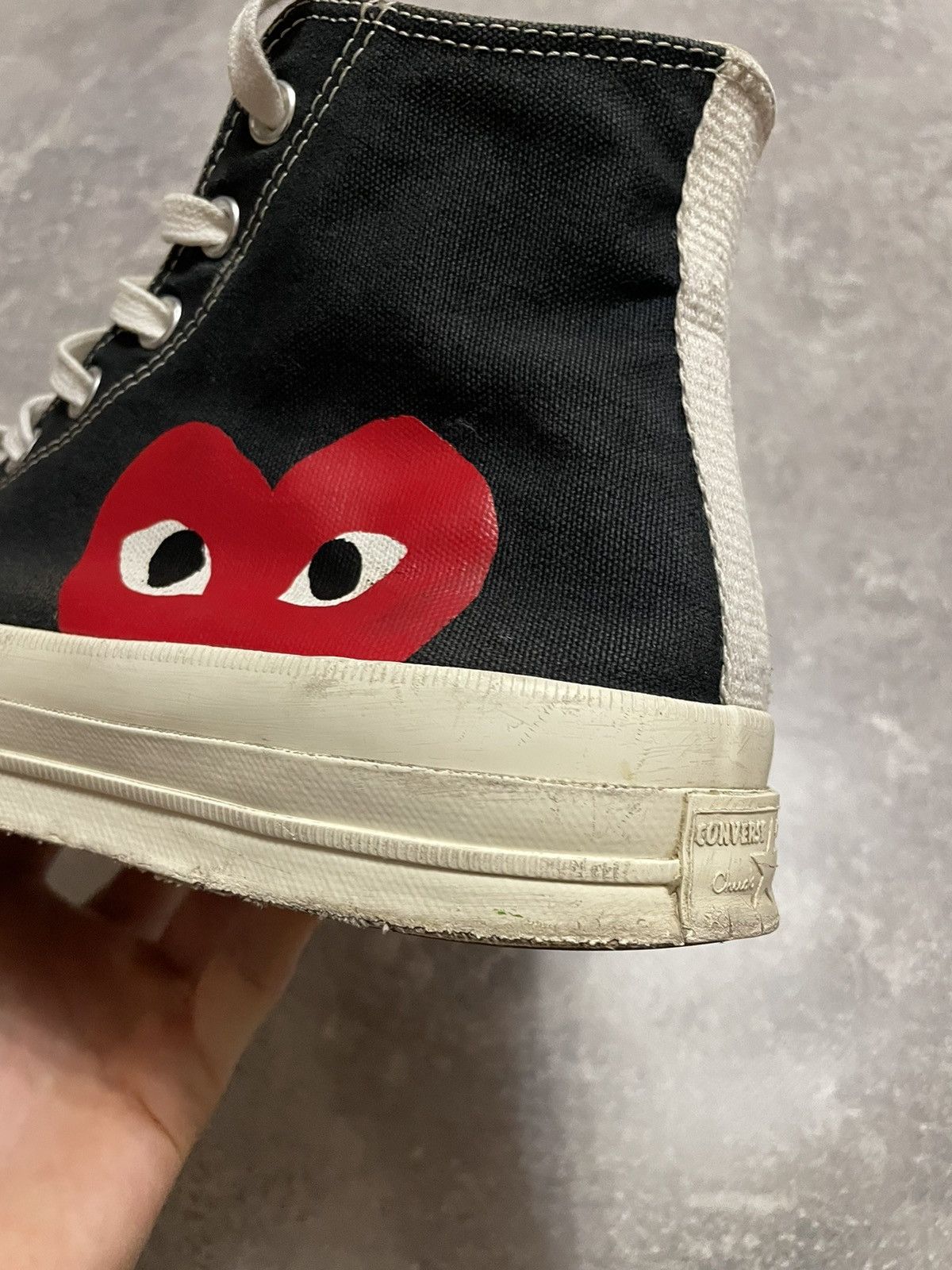 CDG by Comme des Garcons × Comme des Garcons × Converse Comme Des Garcons CDG PLAY x Converse Chuck Taylor High 42.5 Size US 9 / EU 42 - 17 Thumbnail