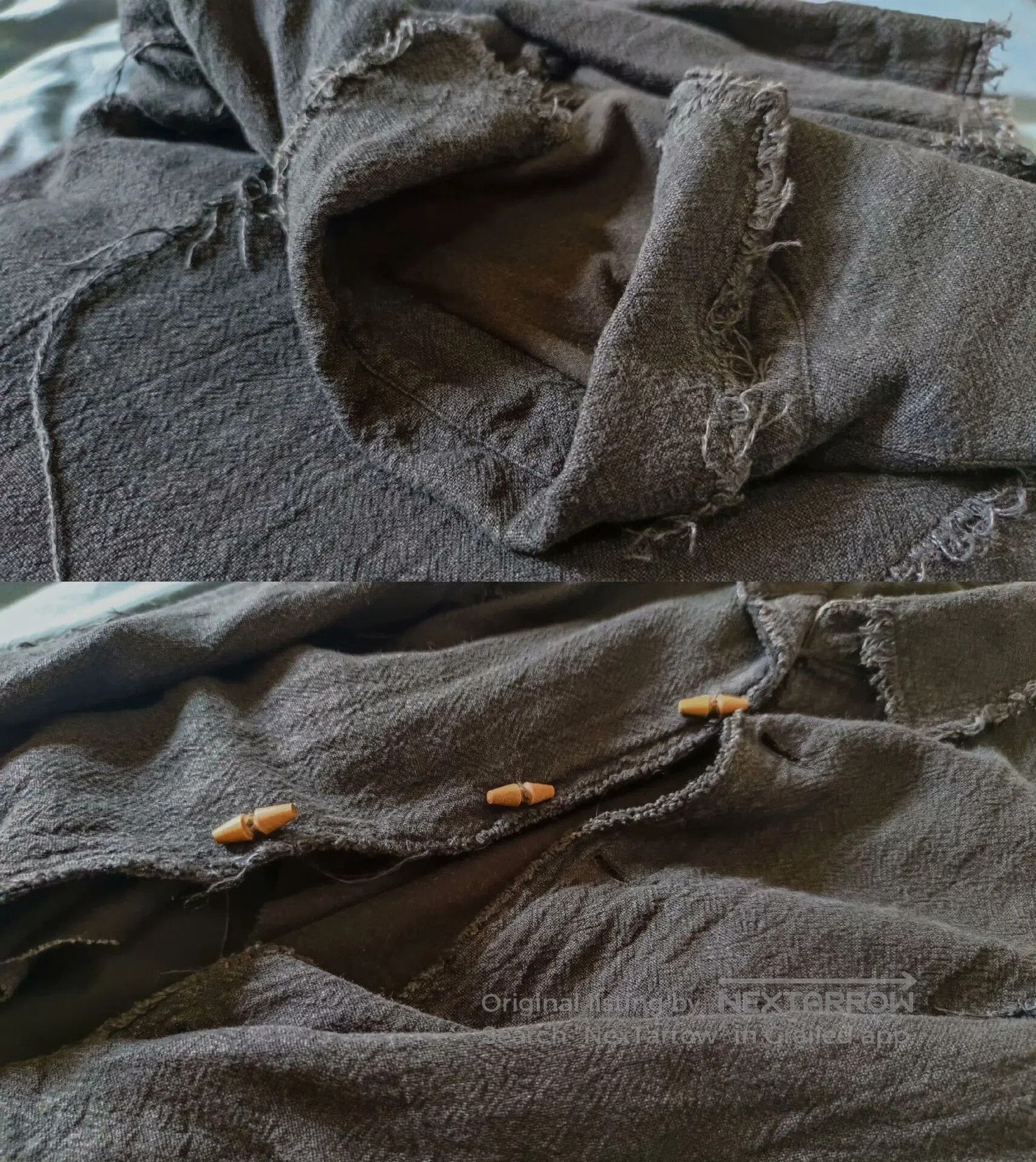 Ziggy Chen Japanese Camiera Cotton Linen Destroyed Jacket. Size US S / EU 44-46 / 1 - 9 Thumbnail