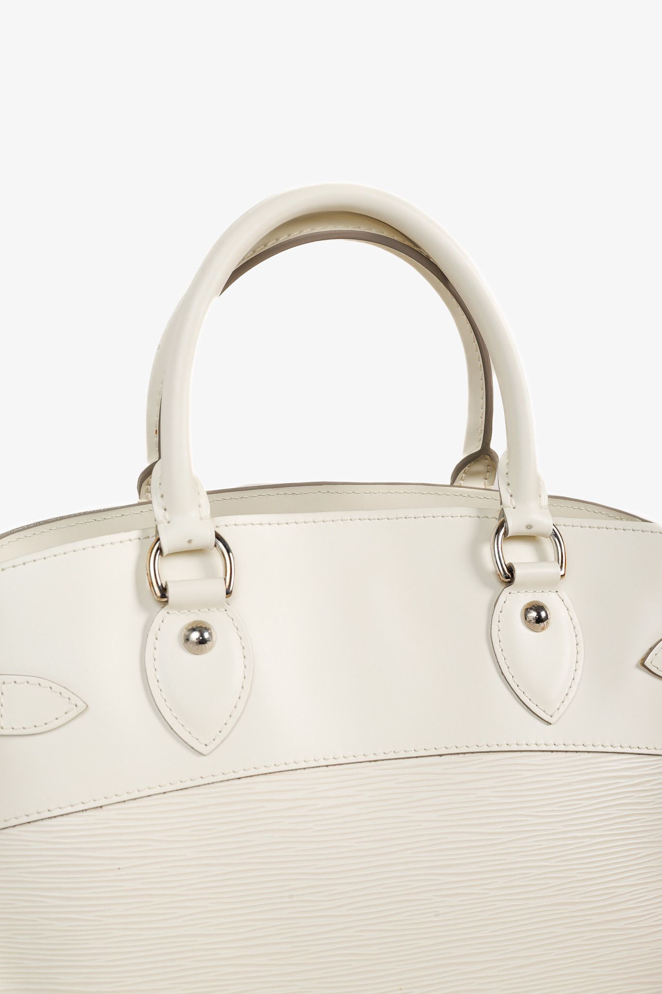 Louis Vuitton Louis Vuitton Passy PM White Epi Leather Tote Bag Size ONE SIZE - 9 Thumbnail