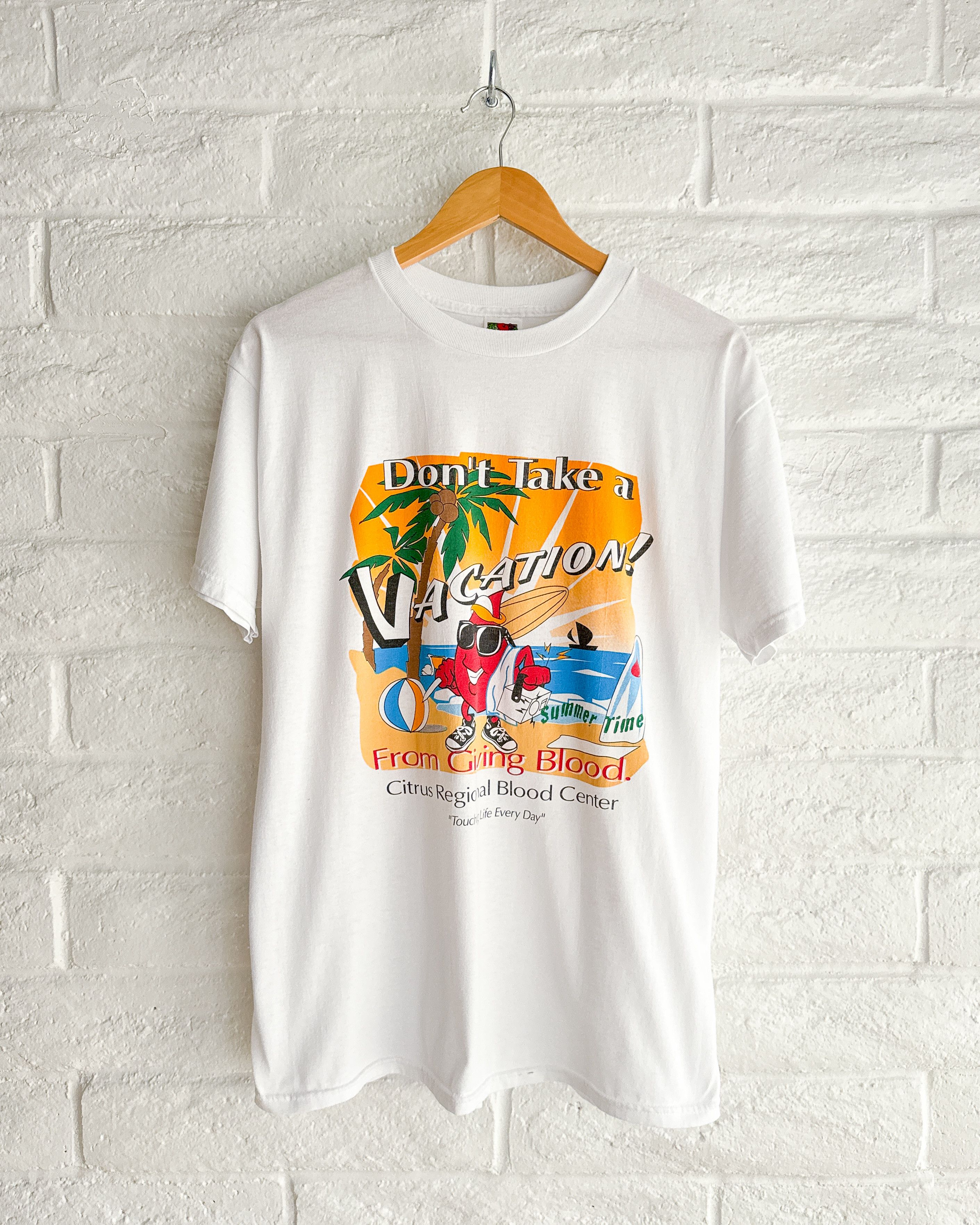 Vintage Vintage 90s Don't Take A Vacation Funny Humor T Shirt Mens L Size US L / EU 52-54 / 3 - 1 Thumbnail