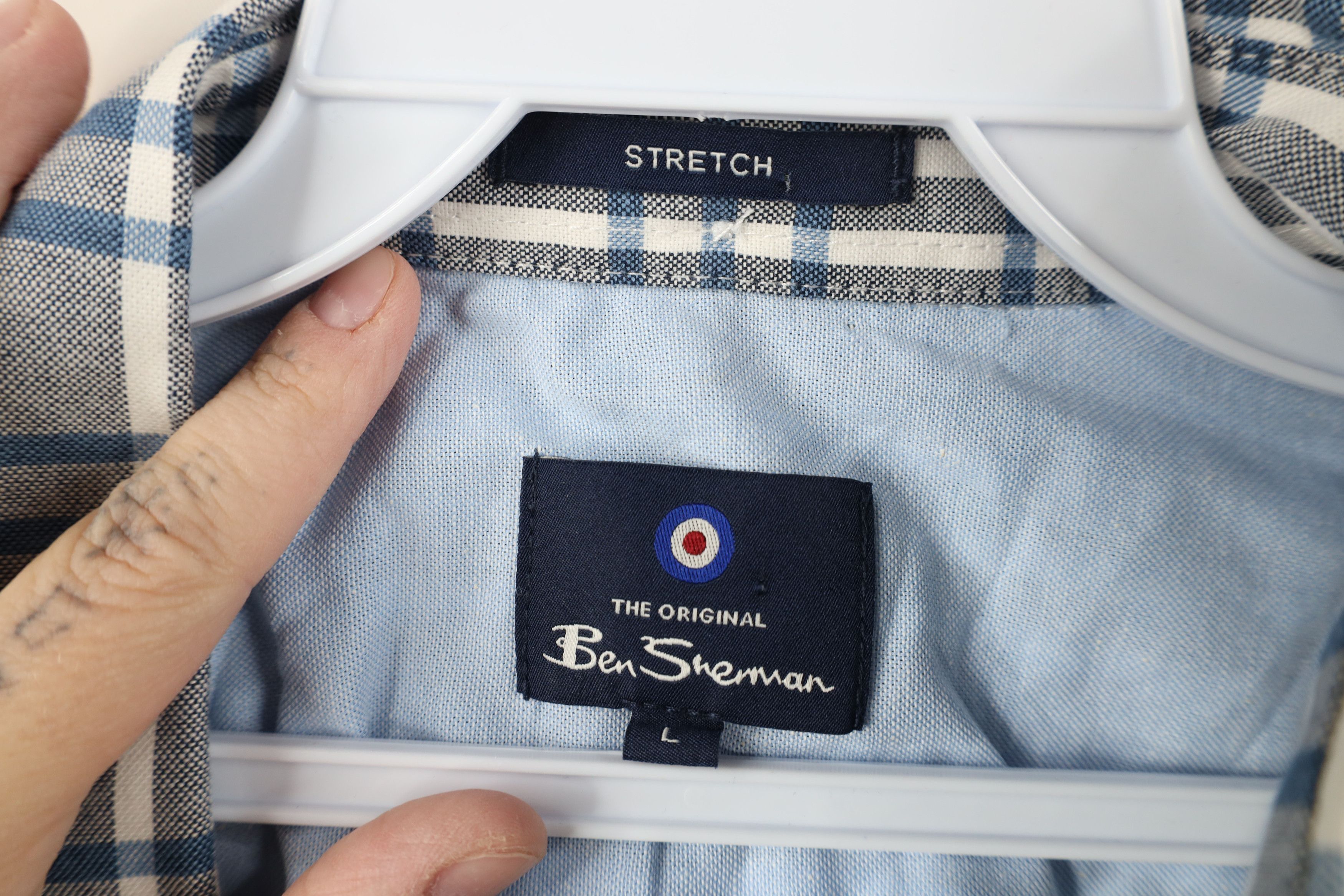 Ben Sherman New Ben Sherman Oxford Collared Button Down Shirt Plaid Size US L / EU 52-54 / 3 - 8 Thumbnail