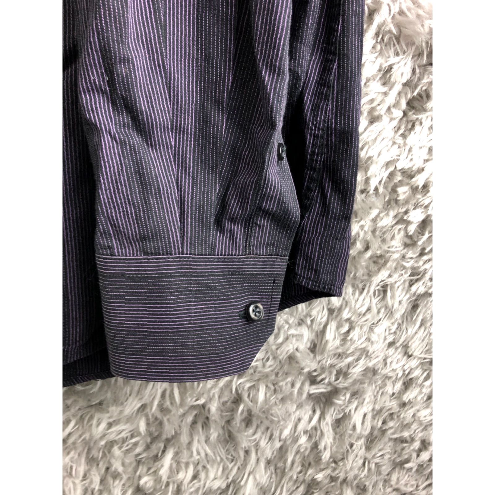 Vintage J. Ferrar Modern Fit Shirt XXL Mens Purple Long Sleeve Spread Collar Button-Up Shirt Size US XXL / EU 58 / 5 - 3 Thumbnail