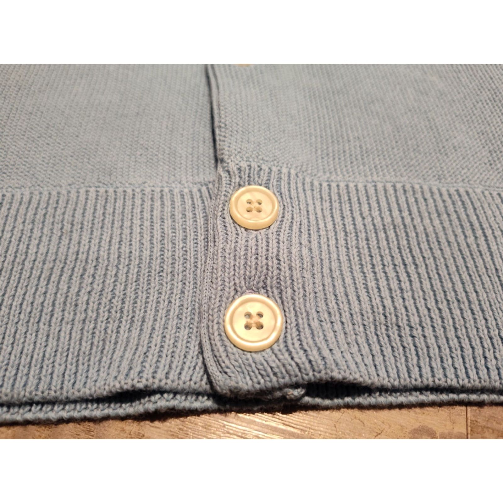 Dockers VINTAGE Dockers Men’s XL Light Blue Casual Golf Cardigan Sweater 90s preppy knit Size US XL / EU 56 / 4 - 7 Thumbnail