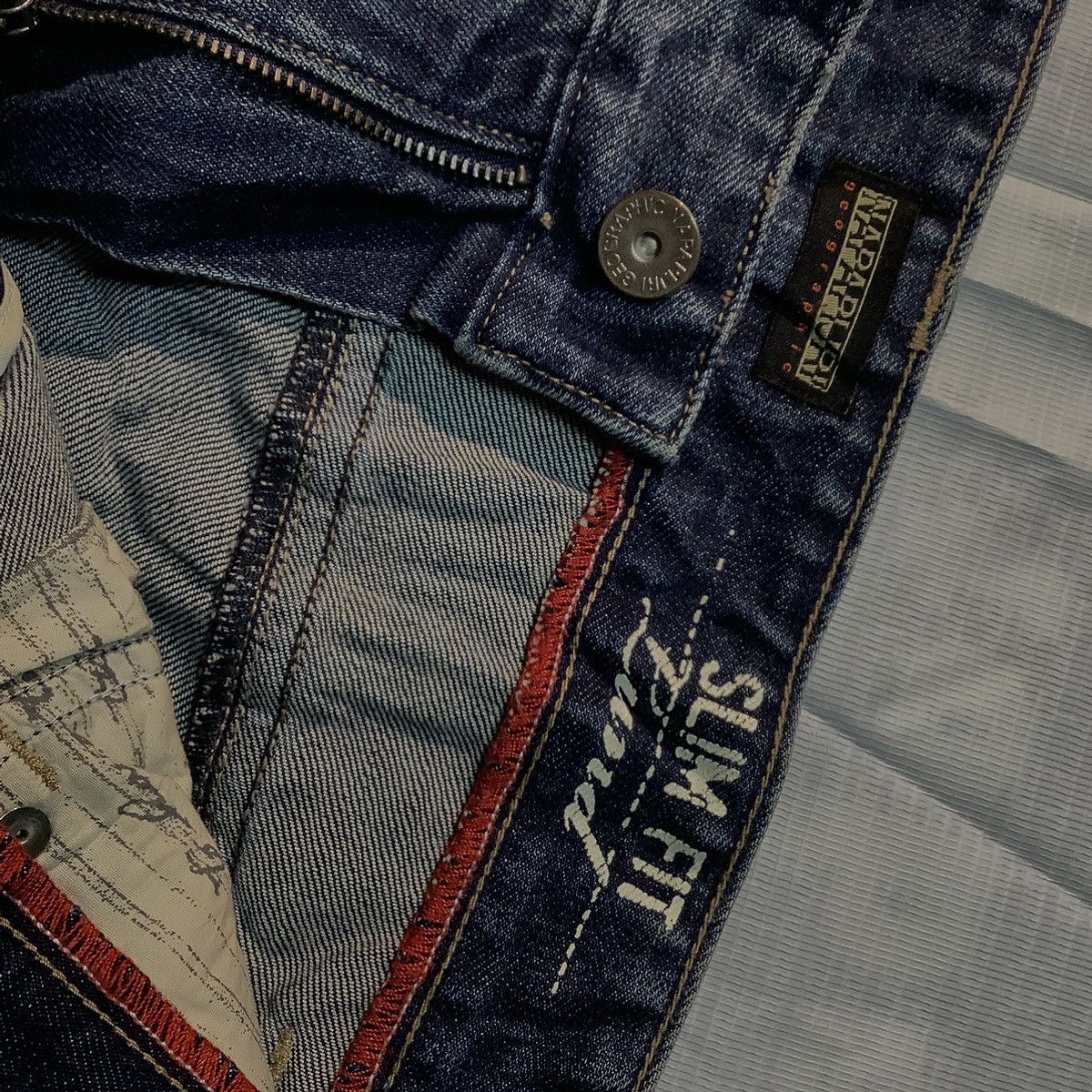 Napapijri Napapijri Slim Fit Denim Jeans Size US 34 / EU 50 - 4 Thumbnail