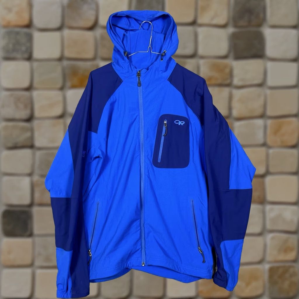 Outdoor Research Outdoor Research Softshell Jacket Men L Mid-Length Geometric Blue Hoodie Tactical Size US M / EU 48-50 / 2 - 1 Thumbnail