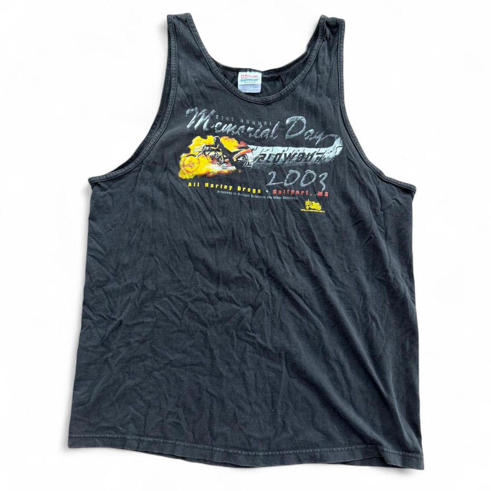 Harley Davidson × Vintage 2003 Memorial Day Blowout Biker Tank top Size US XL / EU 56 / 4 - 2 Thumbnail
