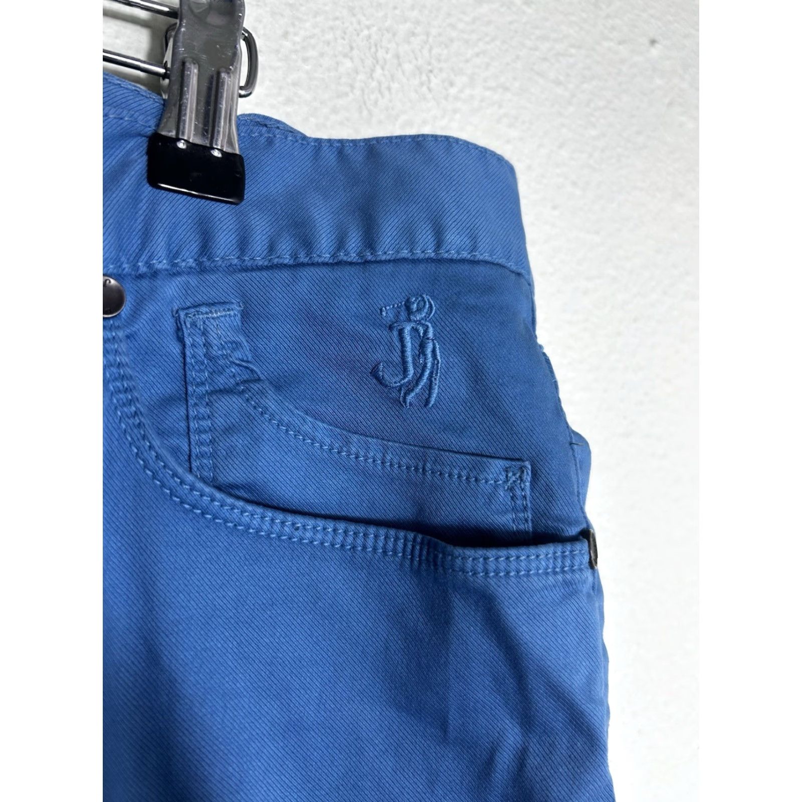 Jeckerson Jeckerson Slim Fit Chino Pants Blue Men's 36 Regular 31in Cotton Made in Italy Size US 36 / EU 52 - 6 Thumbnail