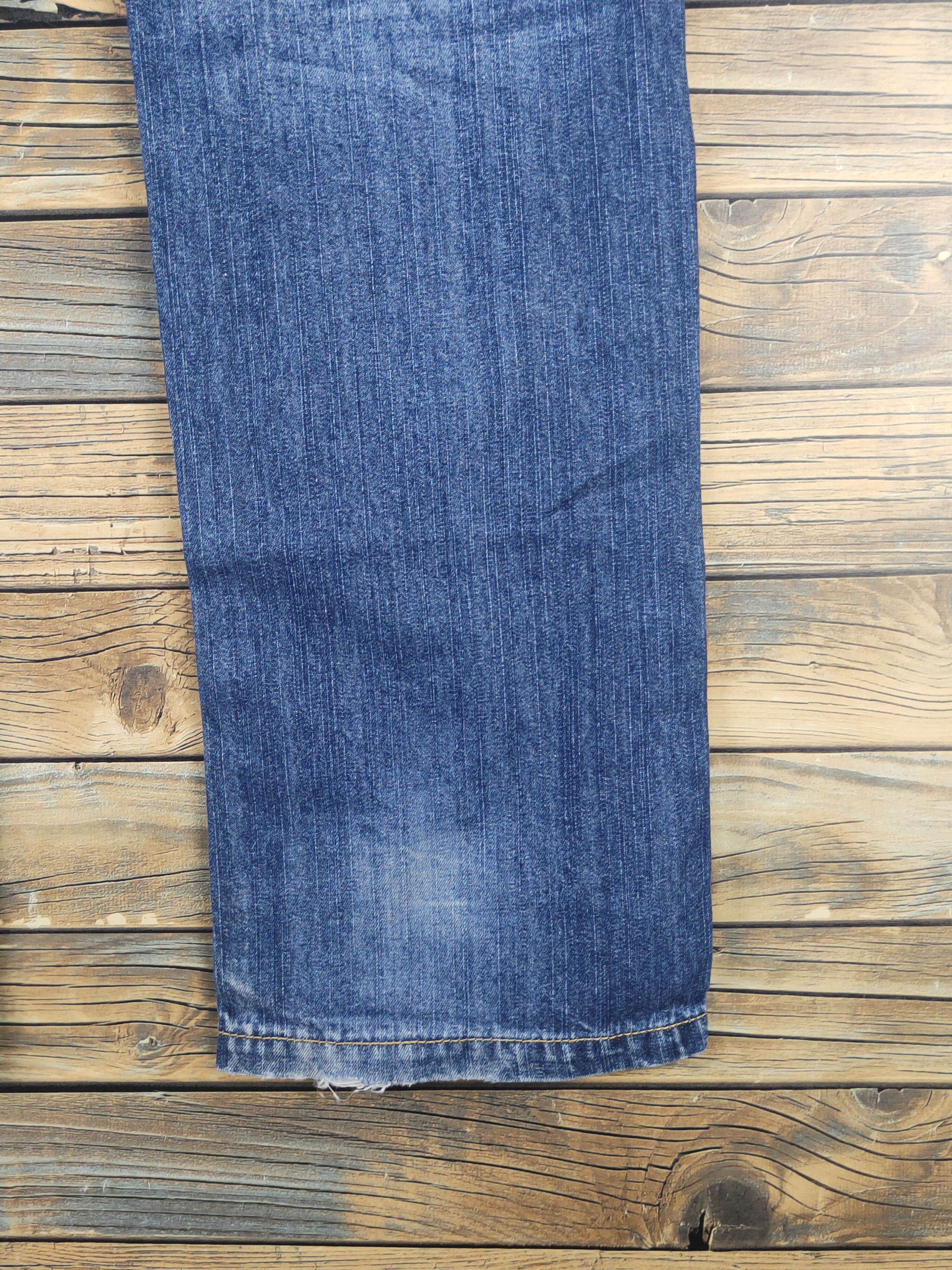 Japanese Brand W.a.z.p Dark Blue Distressed Ripped denim Jeans #W1613 Size 30" / US 8 / IT 44 - 11 Thumbnail