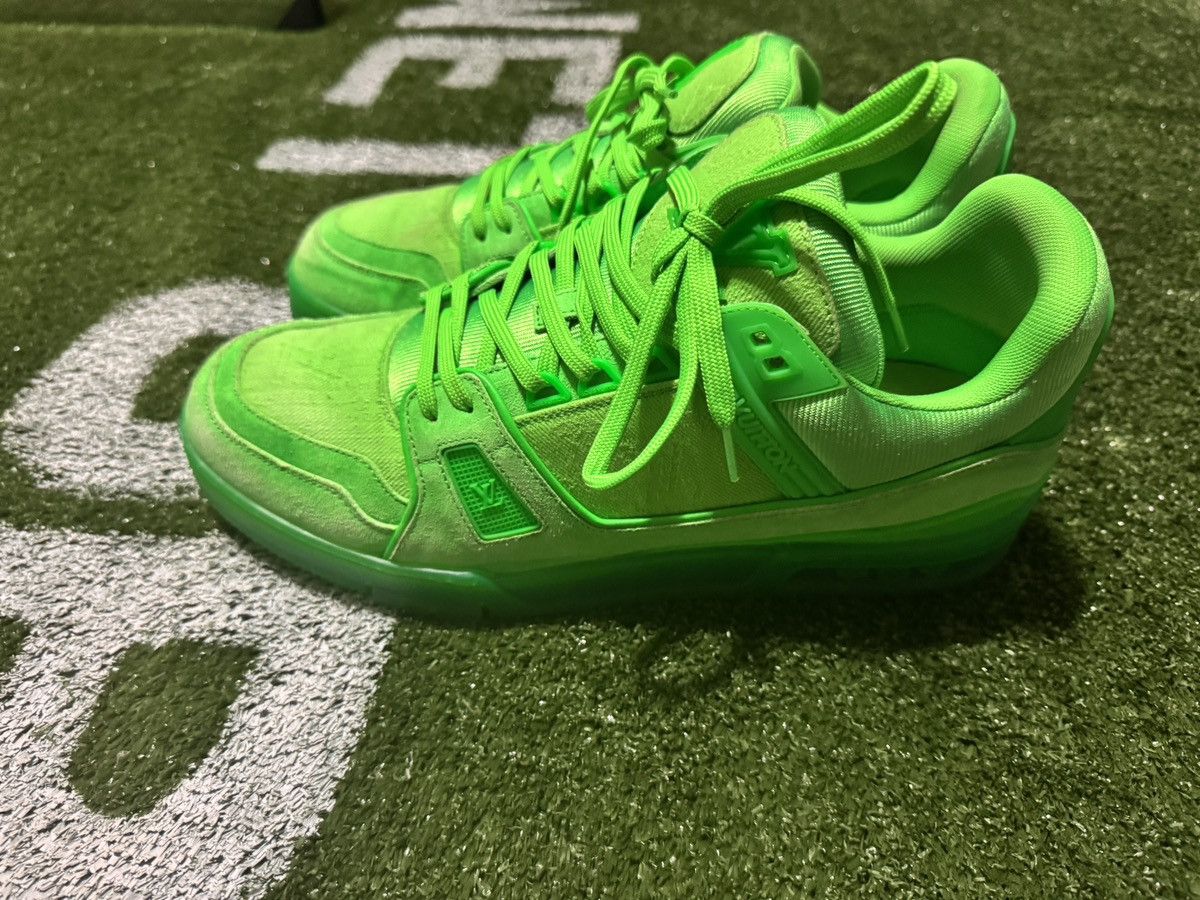 Louis Vuitton LV Virgil Slime Lime Green Skater Shoes Size US 9.5 / EU 42-43 - 6 Thumbnail
