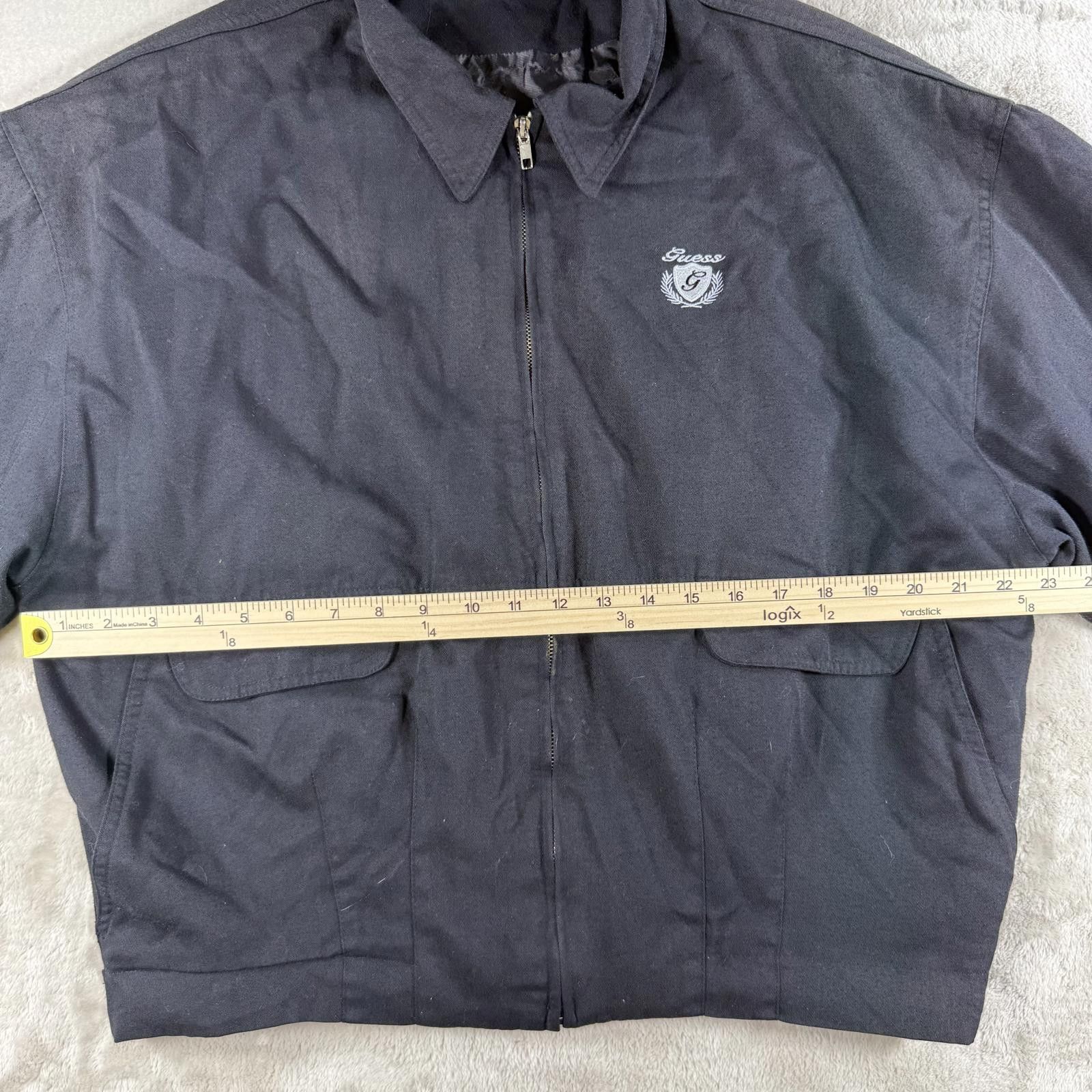 Guess Guess Jacket Women's XL Black Vintage Bomber Country Club Size US XL / EU 56 / 4 - 7 Thumbnail