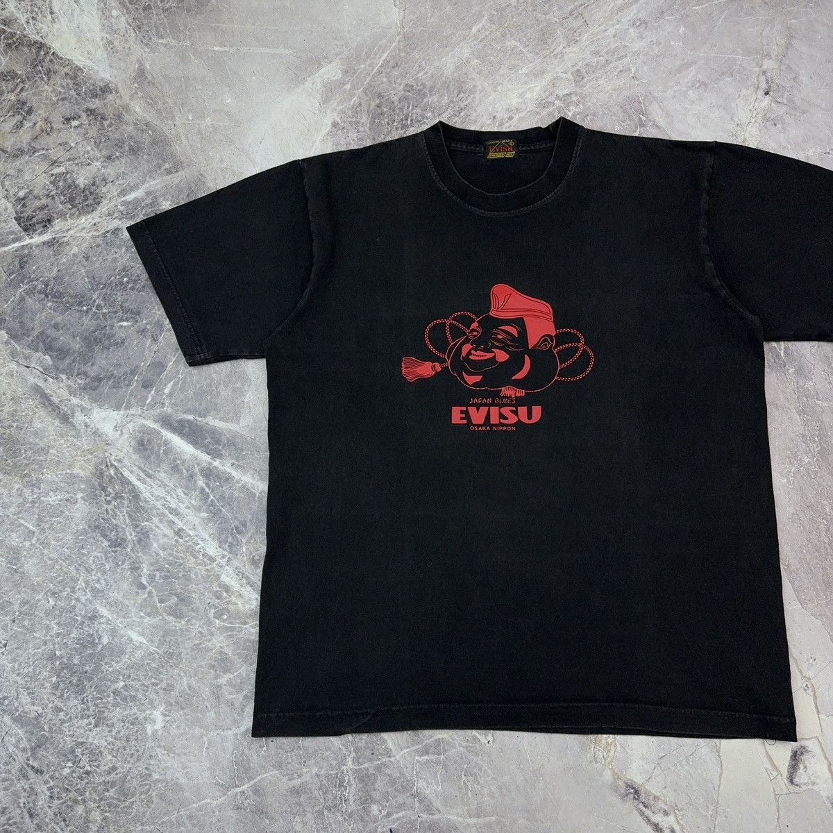 Evisu × Japanese Brand × Vintage Vintage Evisu T shirt Japanese Brand Big Logo Streetwear 90s Size US L / EU 52-54 / 3 - 2 Thumbnail