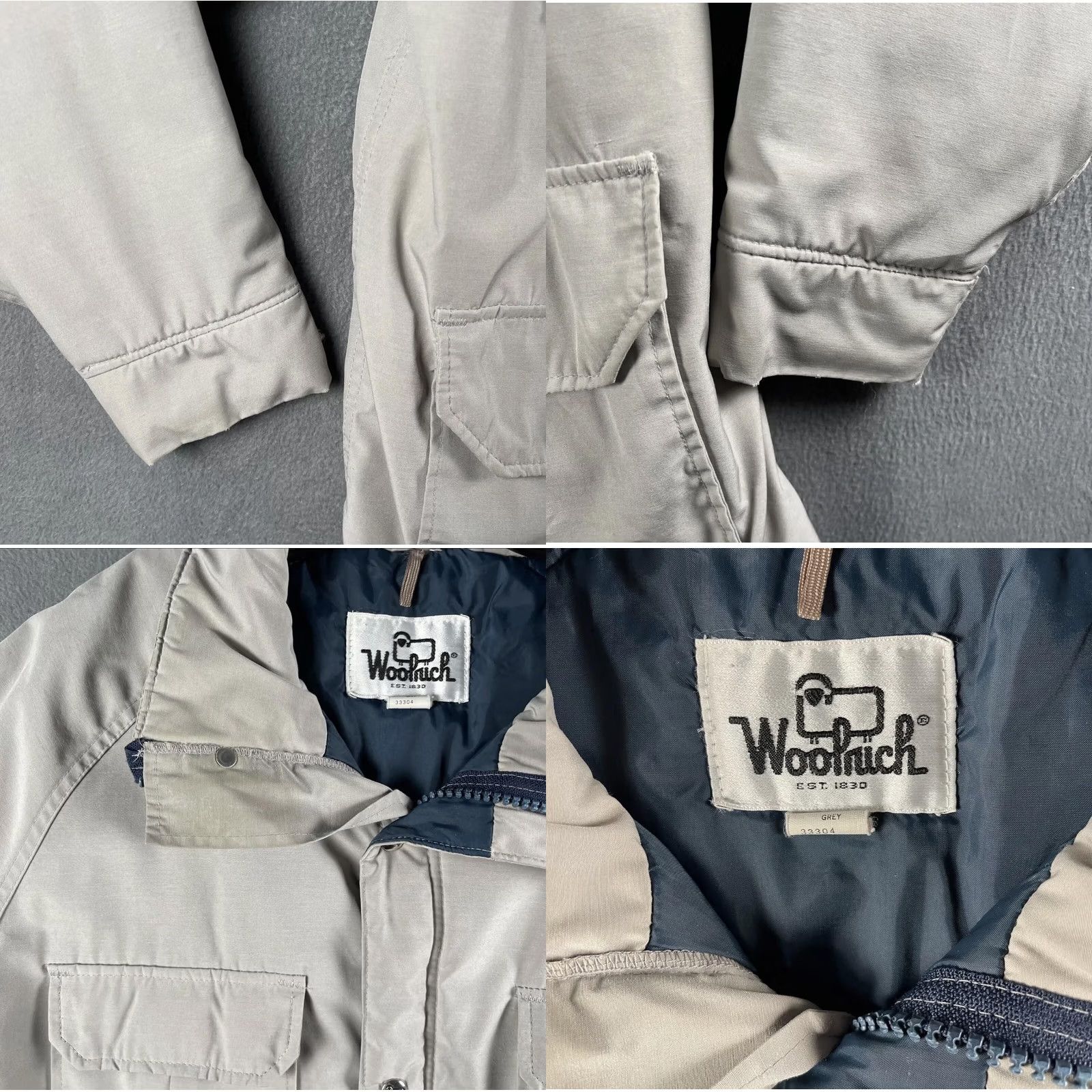 Vintage Woolrich Jacket Mens Large Gray Parka Thinsulate Insulated Outdoor USA Size US L / EU 52-54 / 3 - 8 Thumbnail