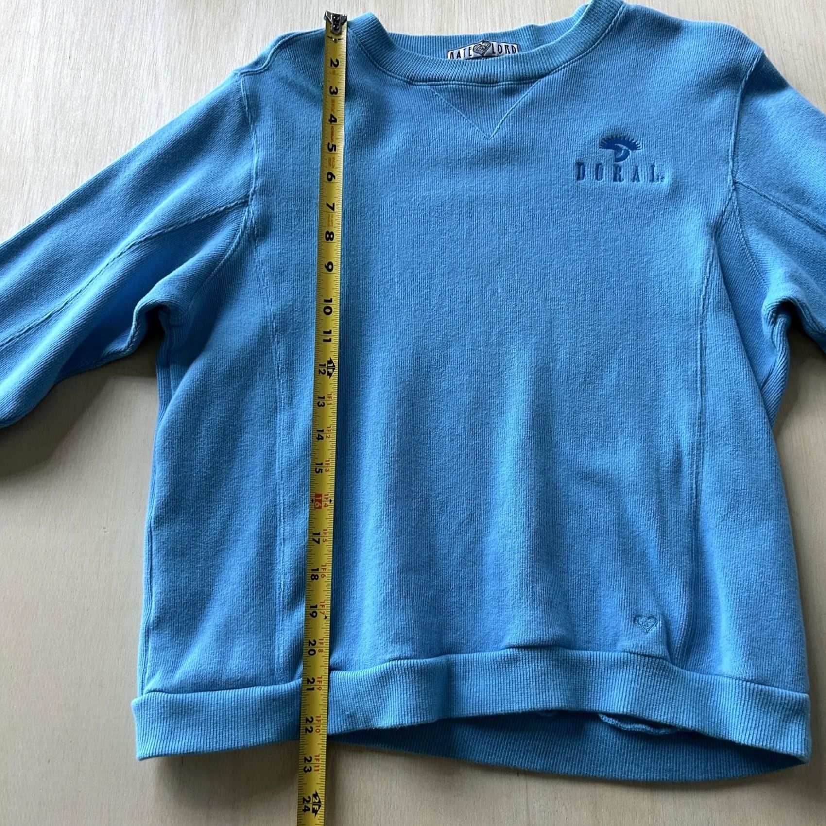 Vintage Kate Lord Sweatshirt Womens M Blue Doral Golf Logo Cotton Pullover Crewneck Size M / US 6-8 / IT 42-44 - 4 Thumbnail