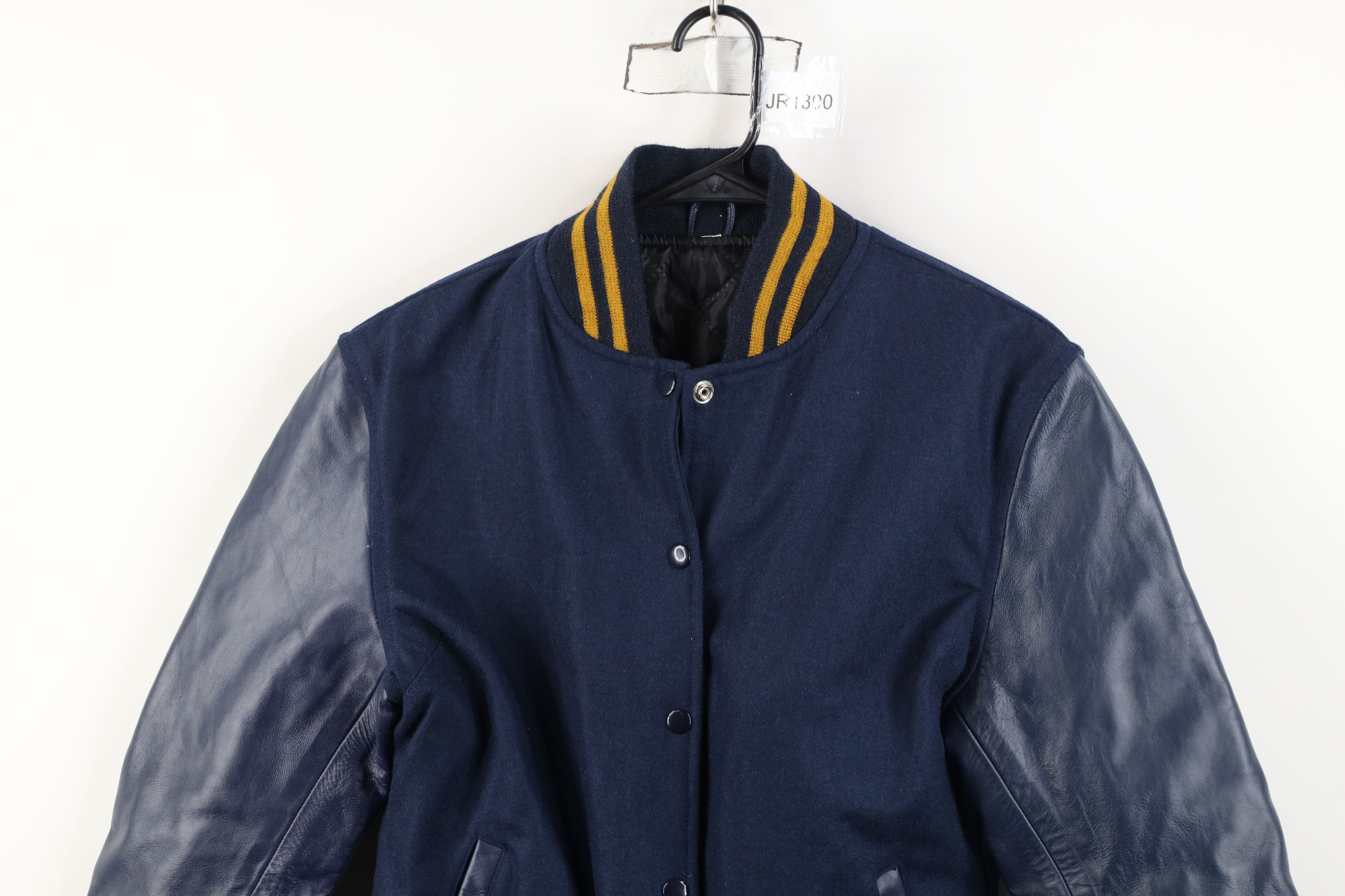Vintage Vintage 90s Streetwear Wool Leather Varsity Letterman Jacket Size XL / US 12-14 / IT 48-50 - 2 Thumbnail