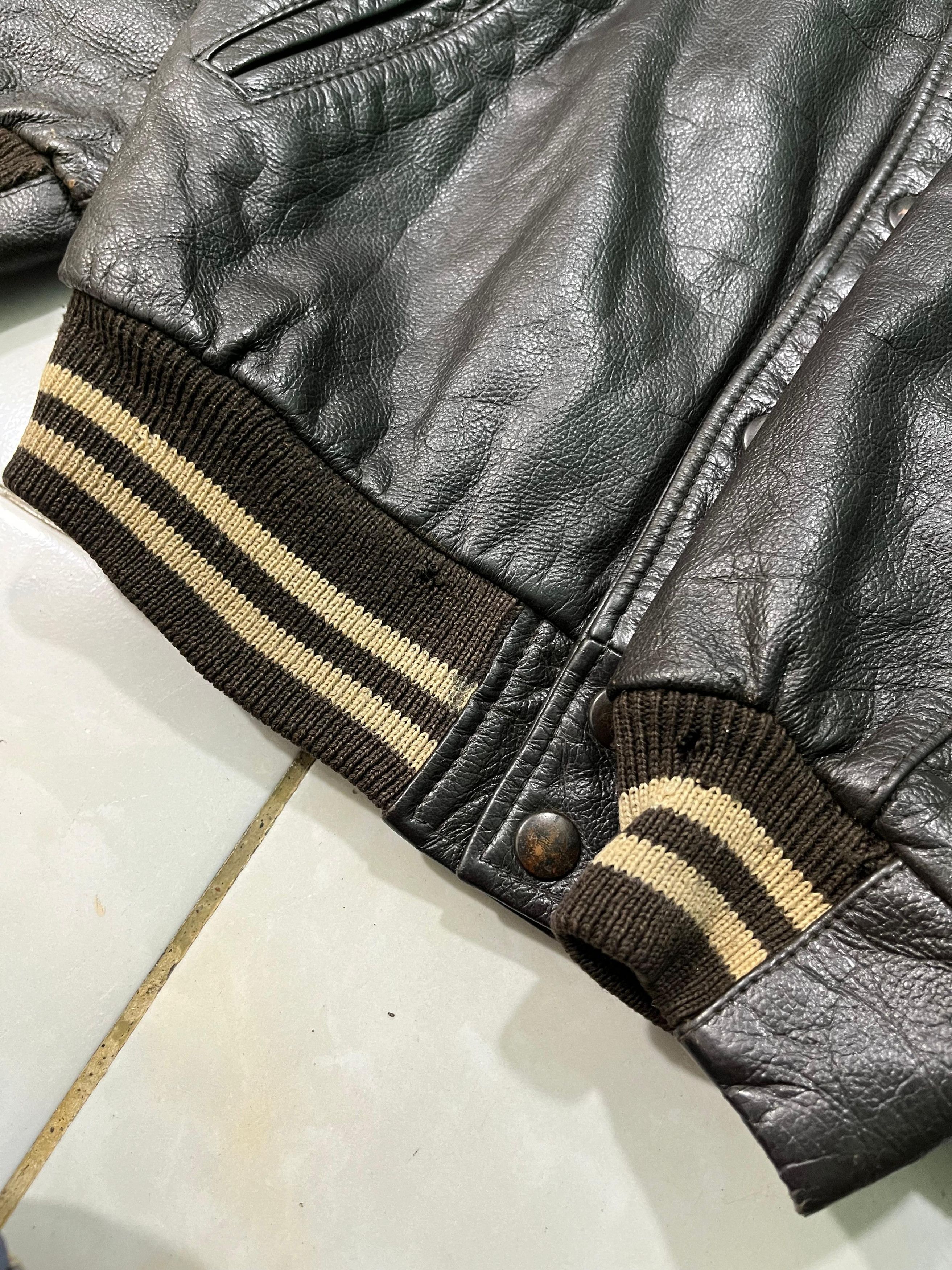 Leather Vintage University Shop Coaching Staff Champion Jacket Size US M / EU 48-50 / 2 - 6 Thumbnail