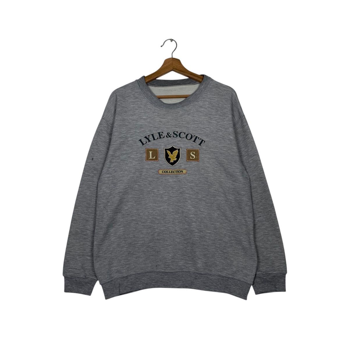 Japanese Brand Lyle & Scott Big logo Crewneck Sweatshirt Size US M / EU 48-50 / 2 - 1 Thumbnail