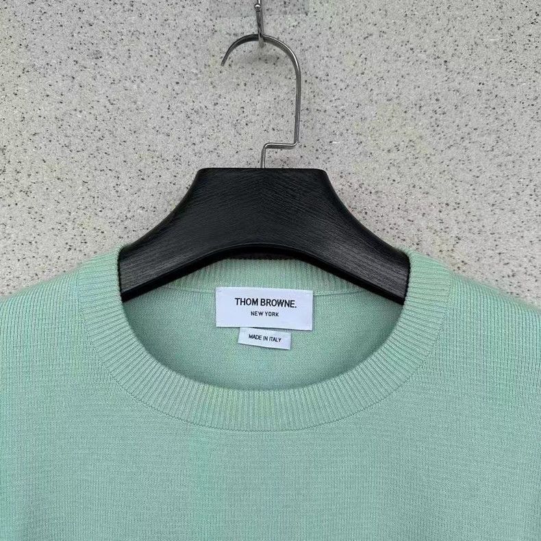 Thom Browne Thom Browne Green knitted sweater Size US L / EU 52-54 / 3 - 2 Thumbnail