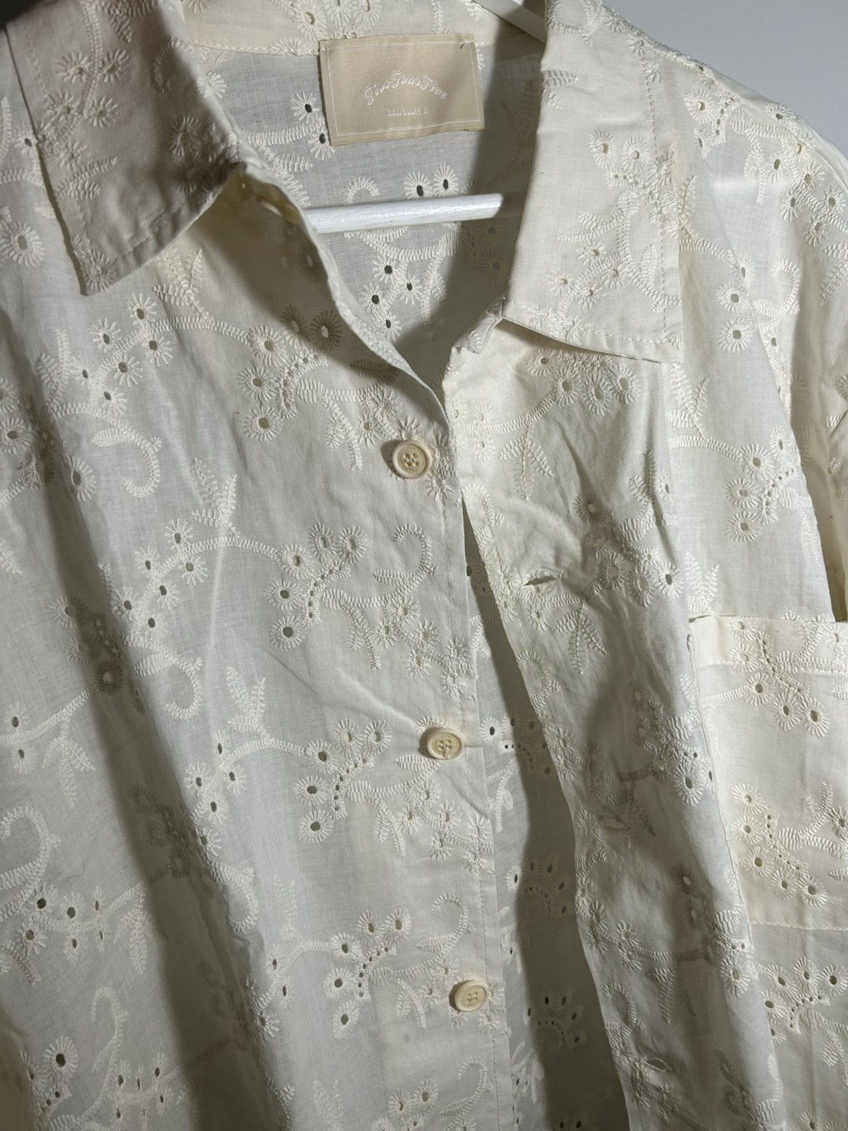 FiveFourFive Five Four Five Sangallo Summer Shirt Ivory Size L Size US L / EU 52-54 / 3 - 3 Thumbnail