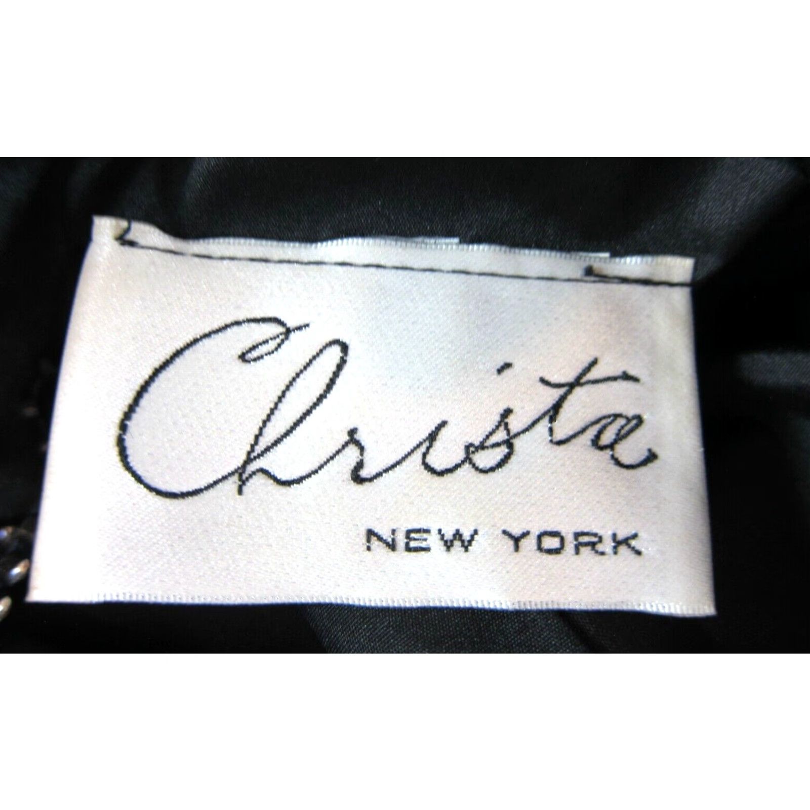 Velvet VTG Christa New York Black Velvet Satin Diamond Puff Midi Party Cocktail Dress M Size M / US 6-8 / IT 42-44 - 3 Thumbnail