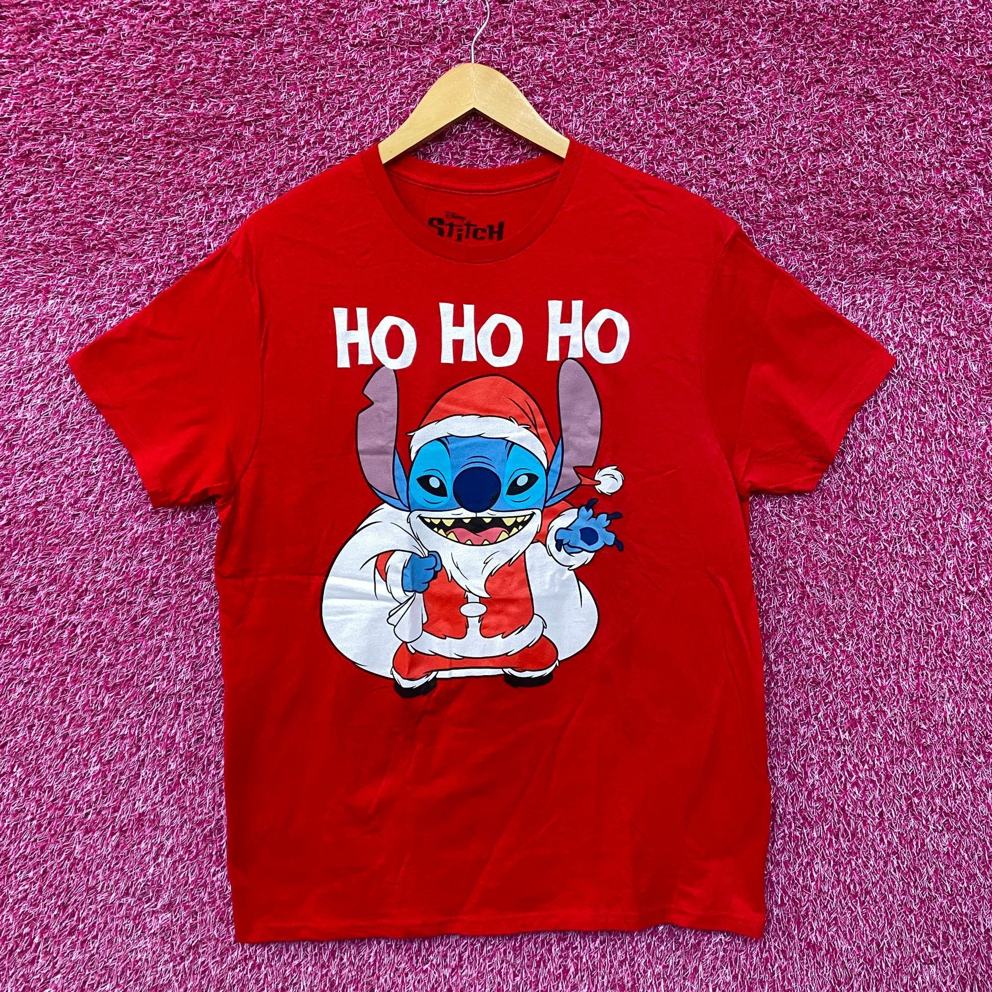 Disney Santa Stitch Ho Ho Ho Lilo & Stitch Christmas Disney Tee L Size US L / EU 52-54 / 3 - 1 Thumbnail