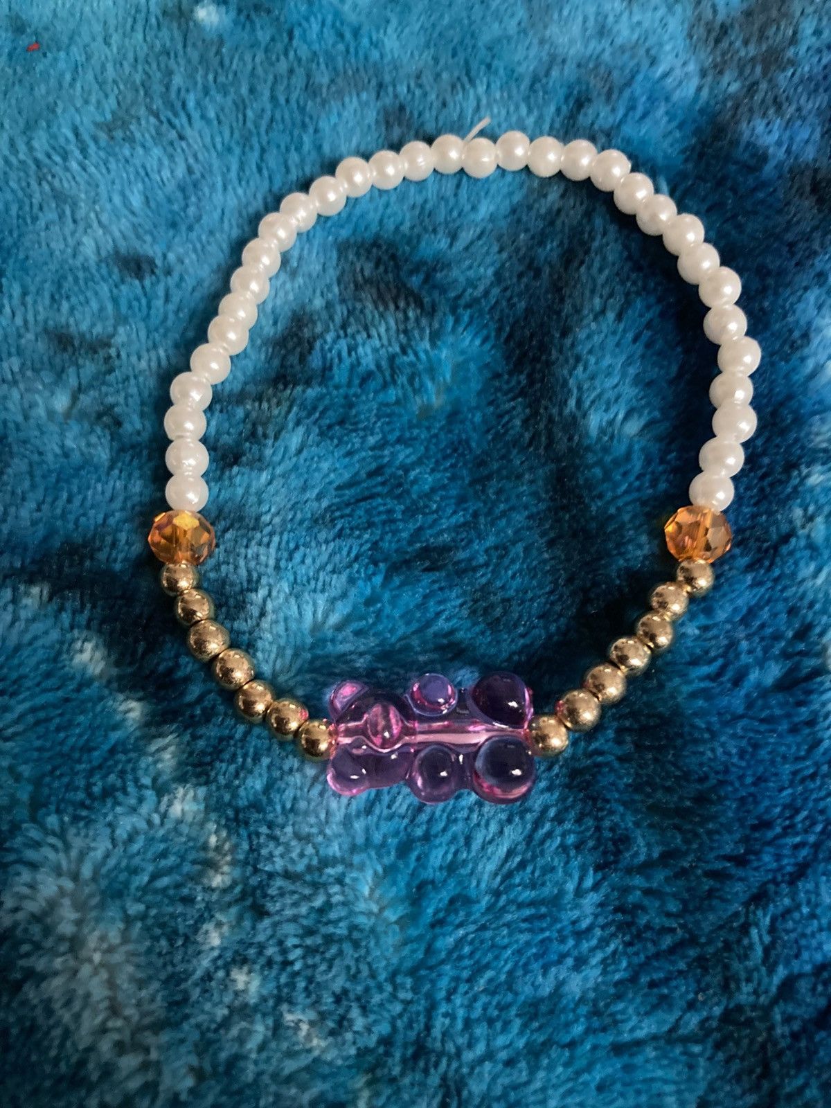Other Pink gummy bear and faux pearl bracelet Size ONE SIZE - 1 Thumbnail