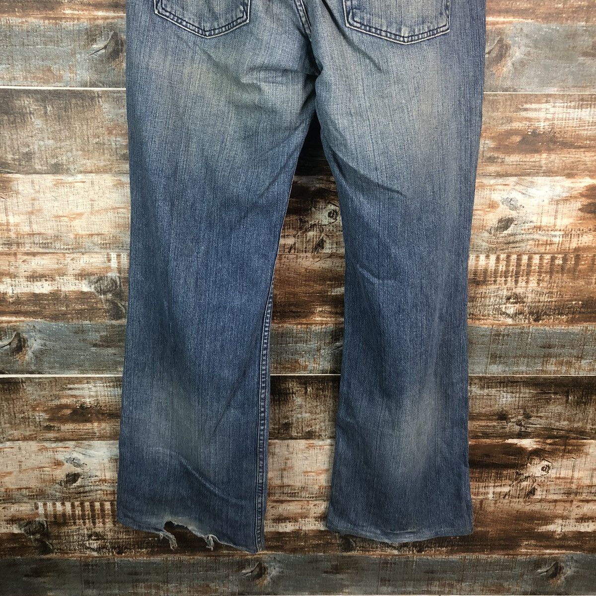 Armani Exchange DL Armani Exchange Blue Distressed Denim Pants #C277 Size US 34 / EU 50 - 18 Thumbnail