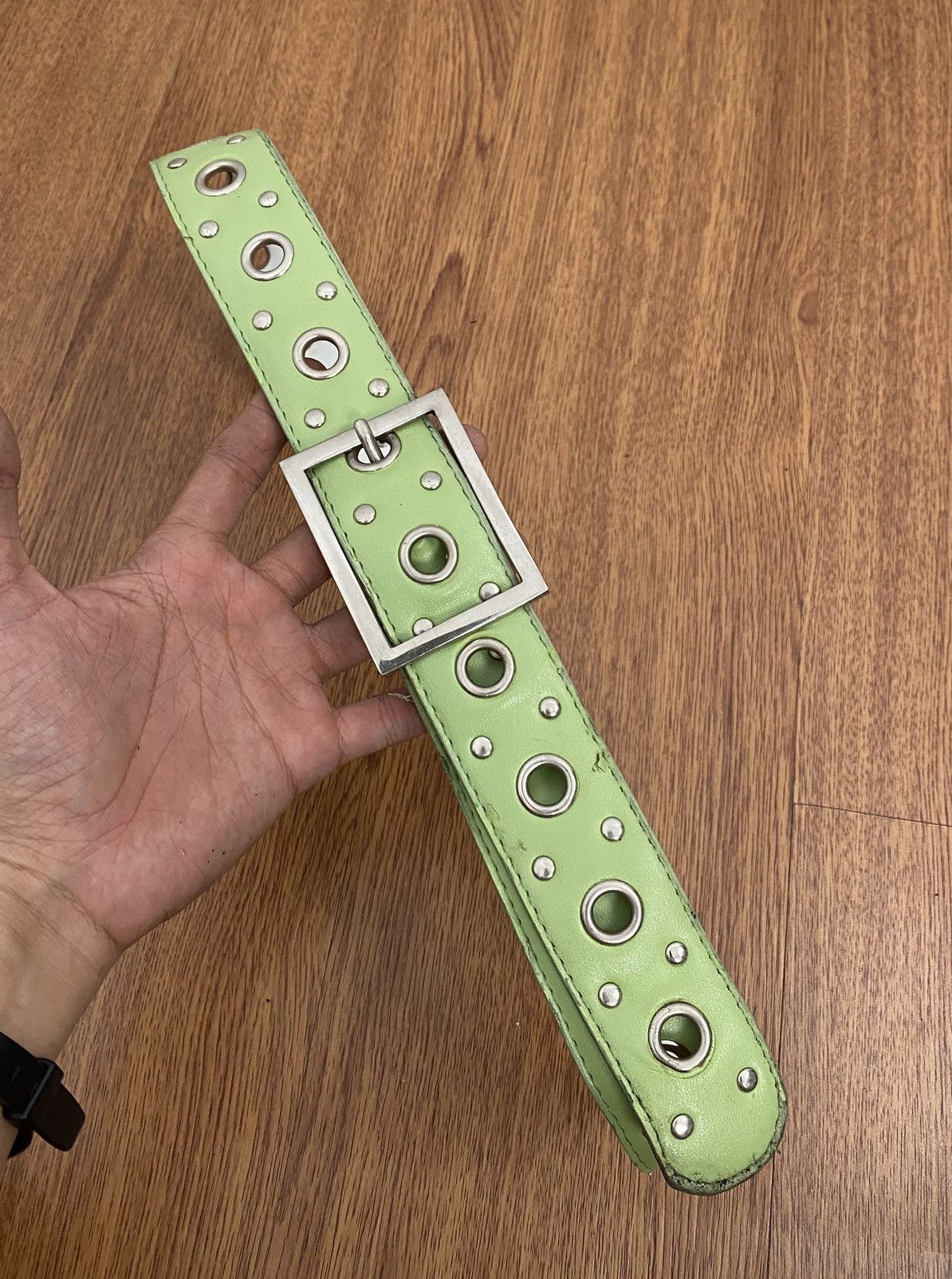 If Six Was Nine × Japanese Brand × Le Grande Bleu (L.G.B.) Ringer green belt Size ONE SIZE - 2 Thumbnail