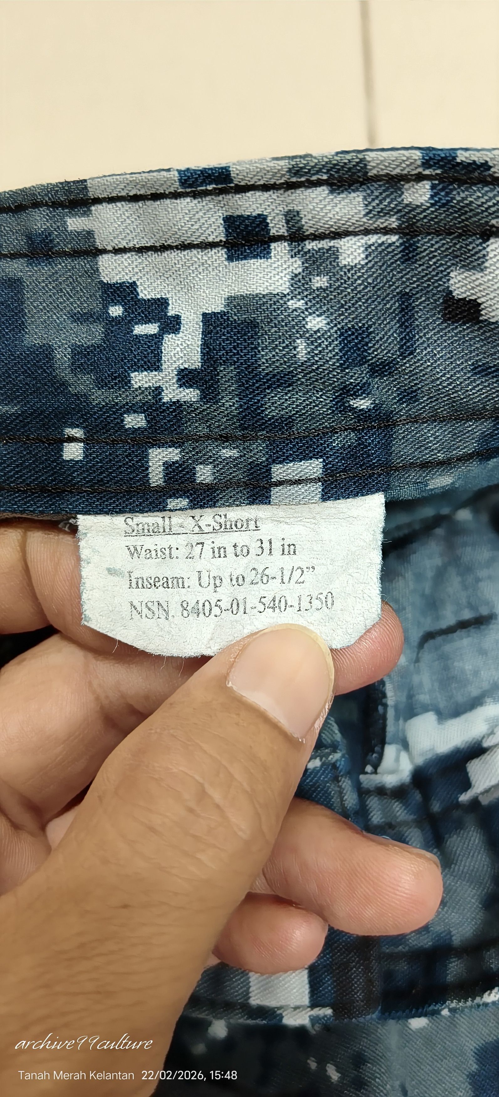 Other US Navy NWU Type I "Blueberries" Digital Camo Custom Shorts Size US 28 / EU 44 - 5 Thumbnail