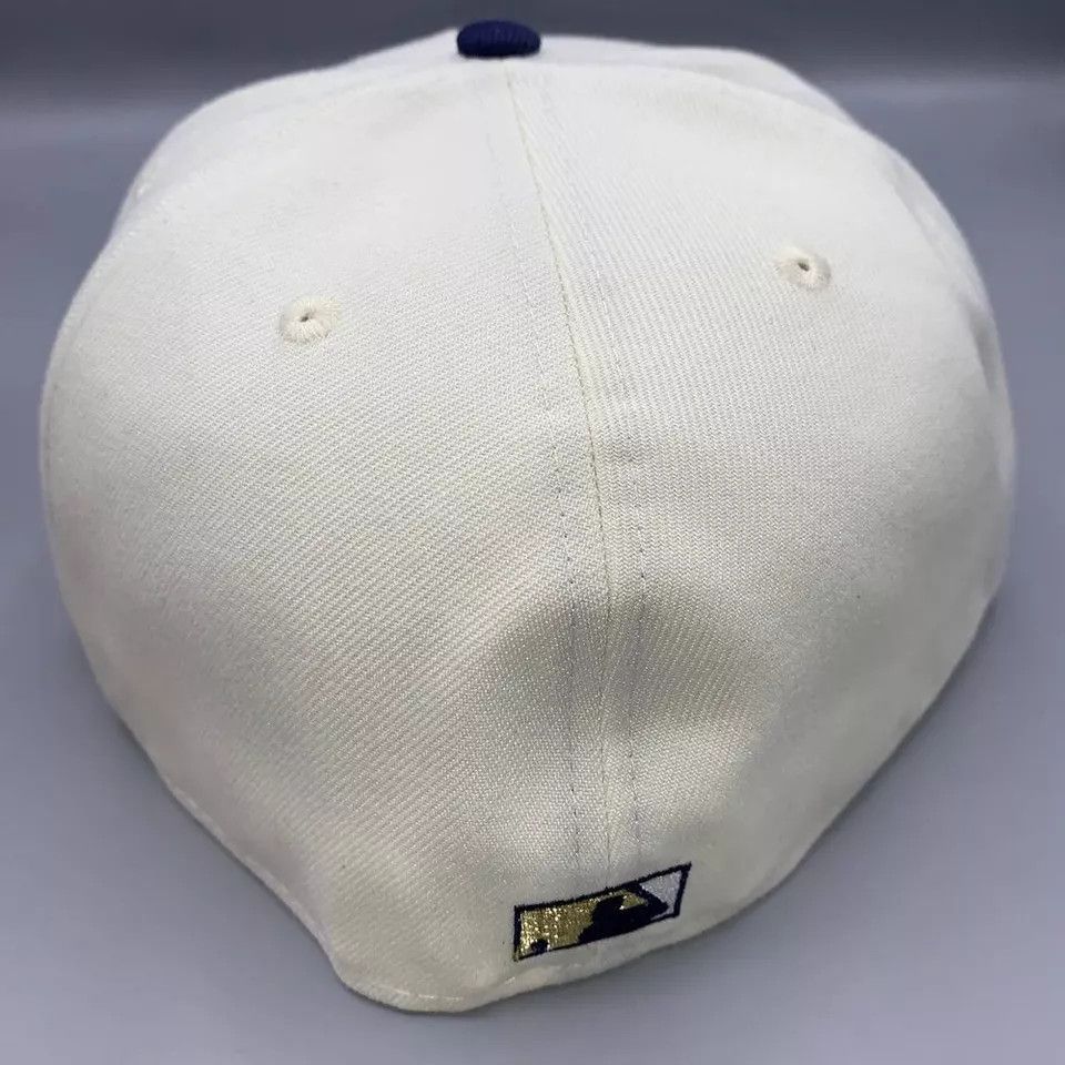 New Era Milwaukee Brewers Hat Men 7 5/8 59Fifty New Era Fitted Cap Size ONE SIZE - 7 Thumbnail