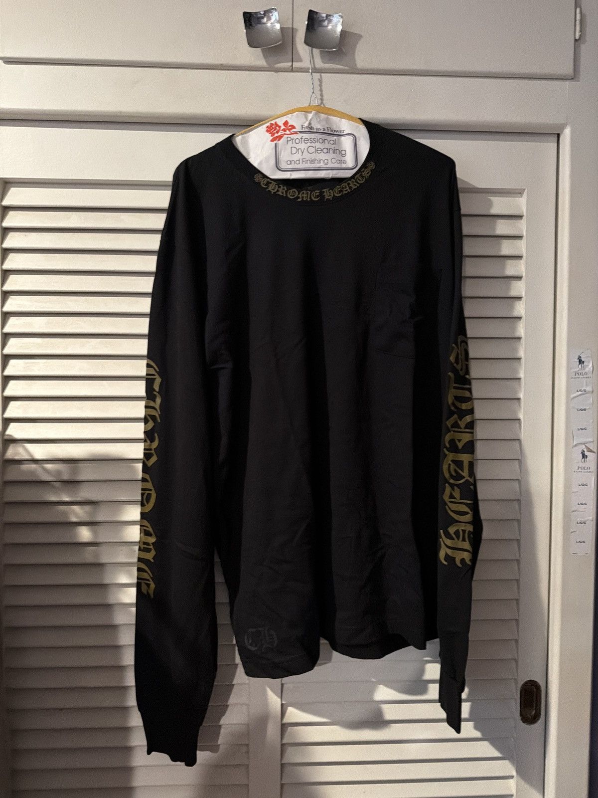 Chrome Hearts Chrome hearts long sleeve black army green neck logo xl Size US XL / EU 56 / 4 - 1 Thumbnail