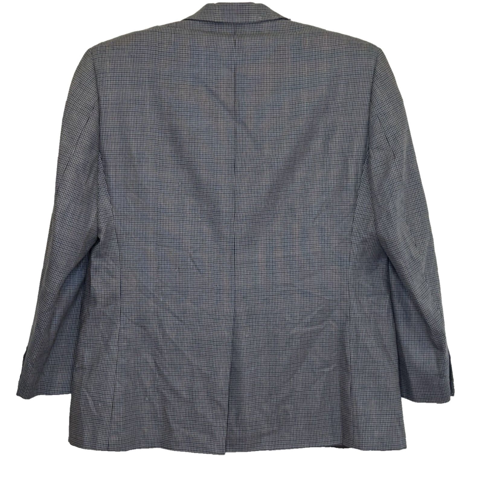 Ralph Lauren Lauren Ralph Lauren Blazer Men 44R Houndstooth Silk Wool Multicolor Two Button Notch Lapel Mens Size 44R - 5 Thumbnail